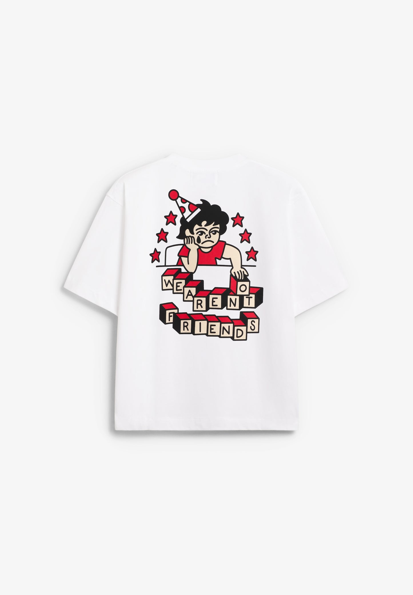 WE ARE NOT FRIENDS | WANF X BOR SIL BOXY TEE