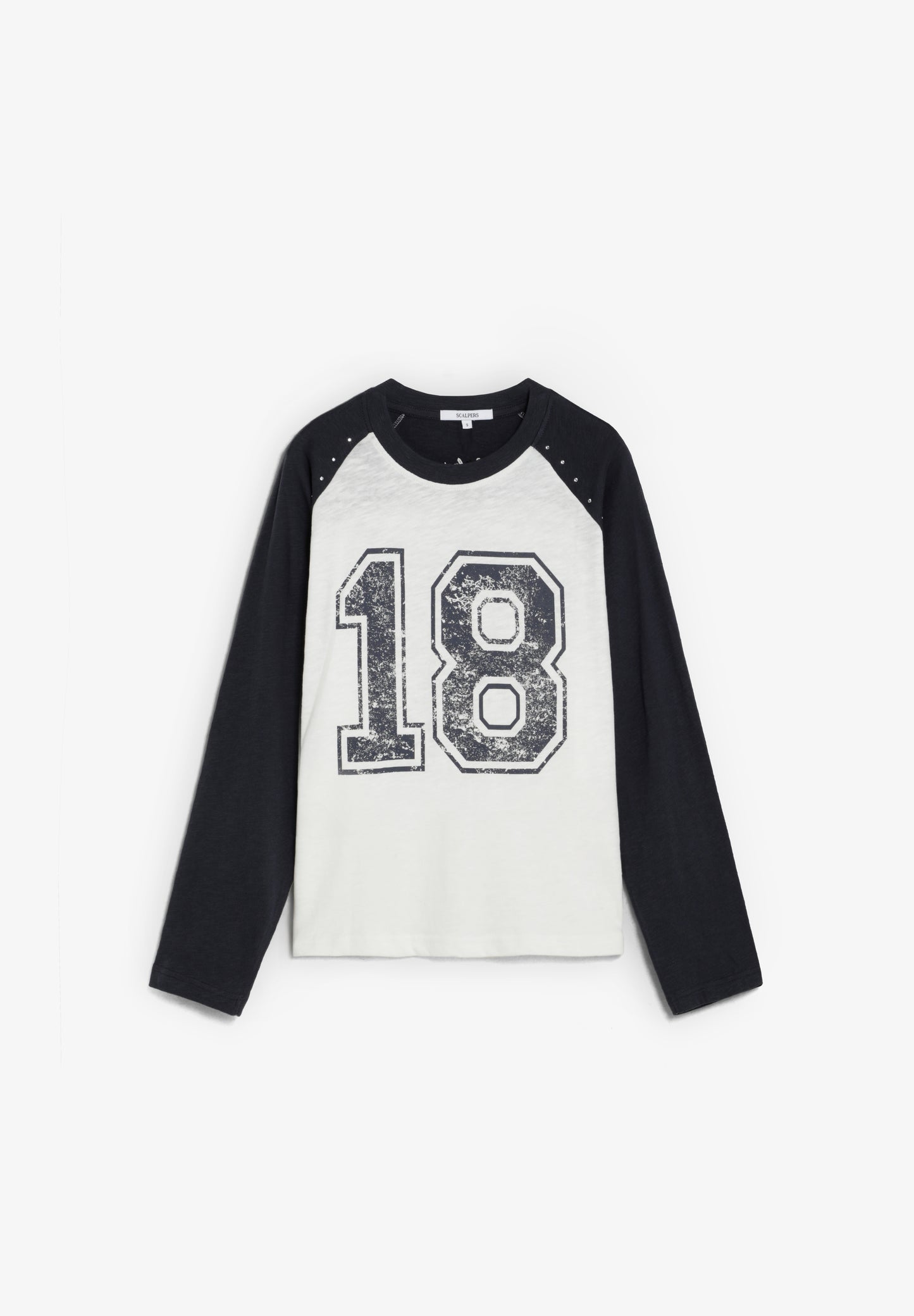 CAMISETA ESTAMPADA MANGAS CONTRASTE