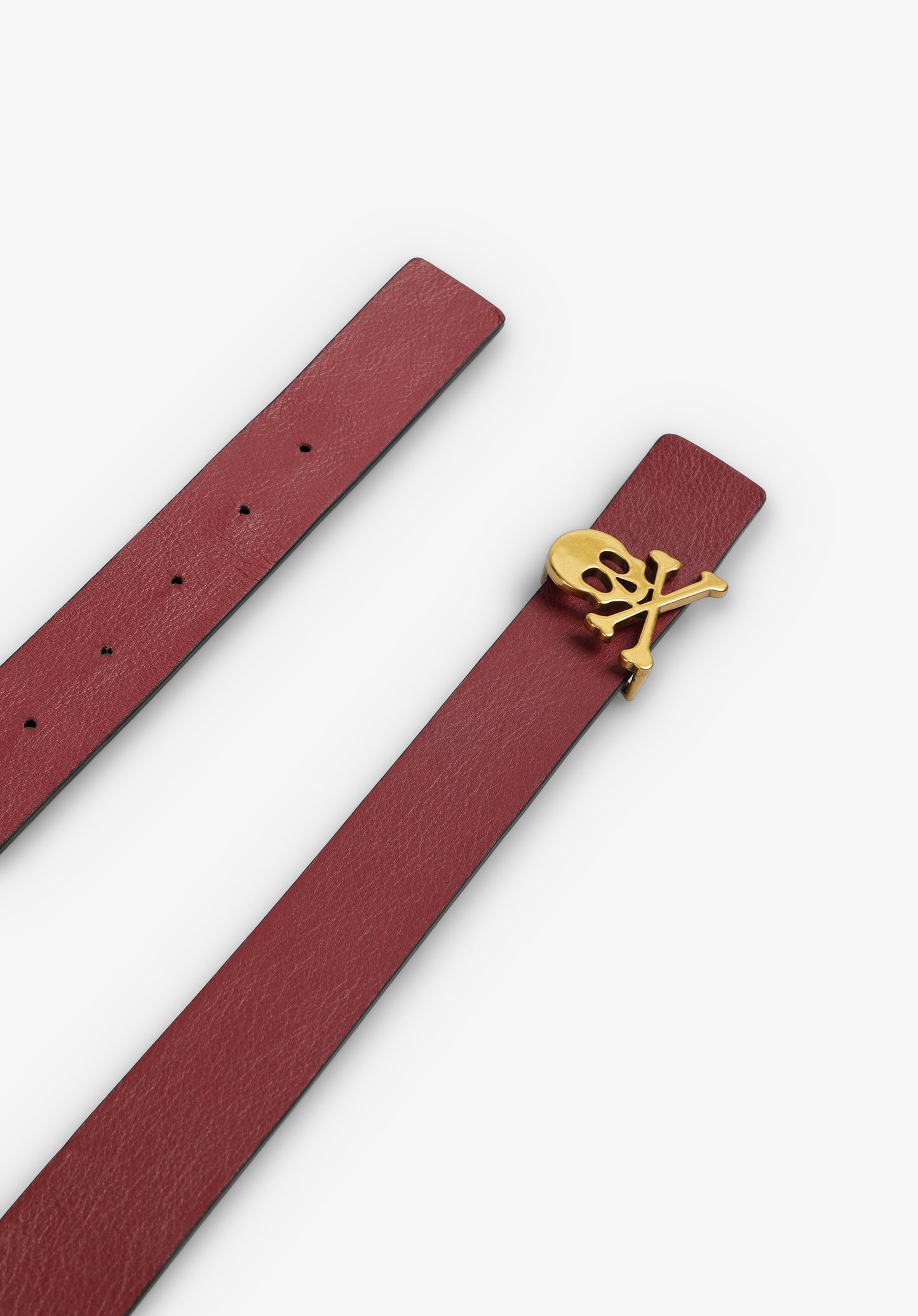 CINTURÓN PIEL REVERSIBLE CALAVERA