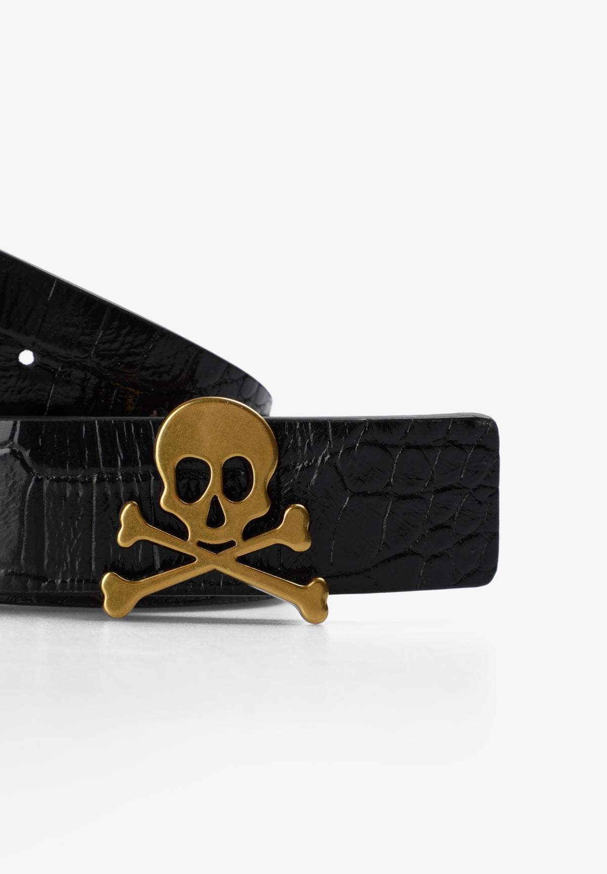 CINTURÓN PIEL REVERSIBLE CALAVERA