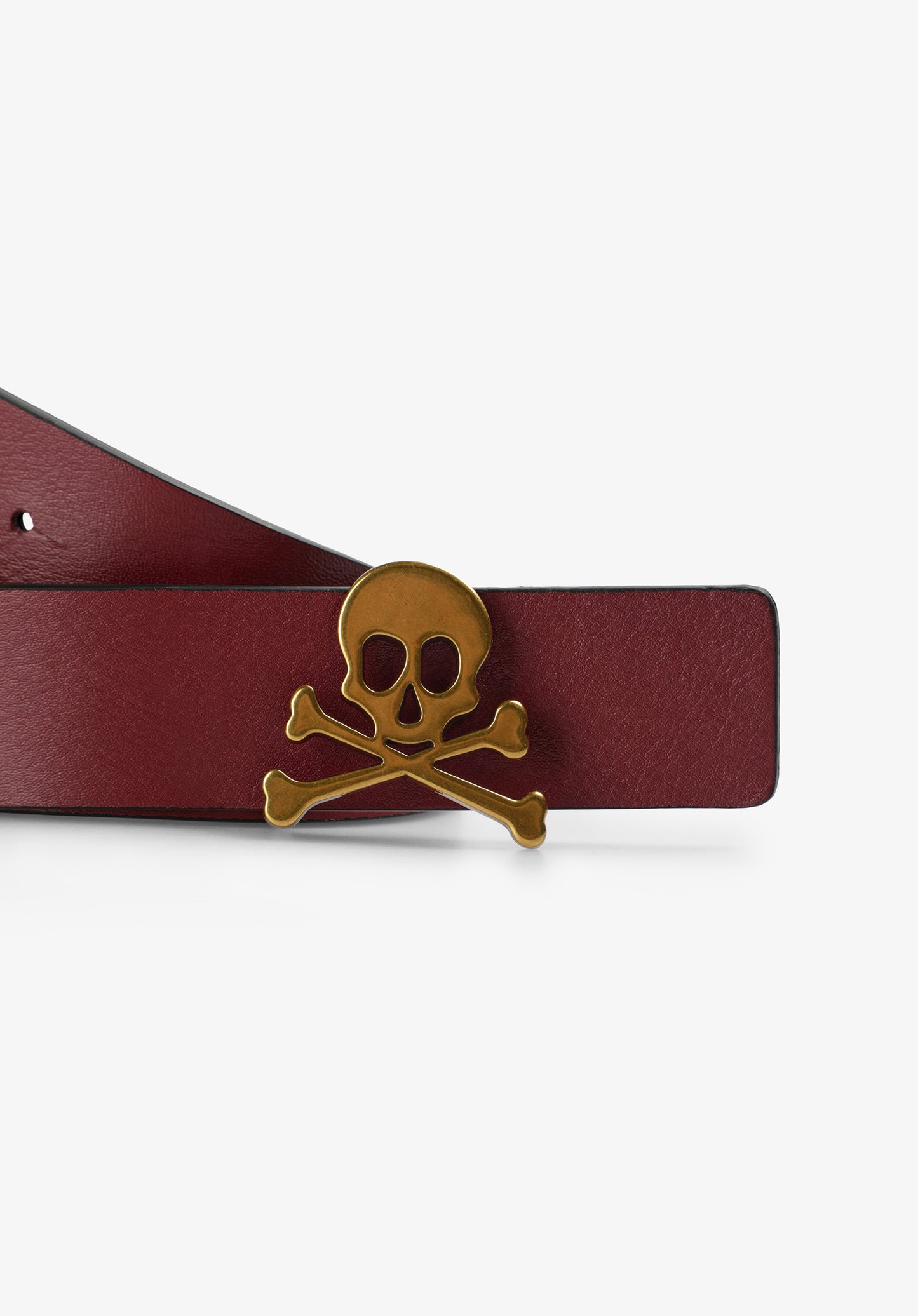 CINTURÓN PIEL REVERSIBLE CALAVERA
