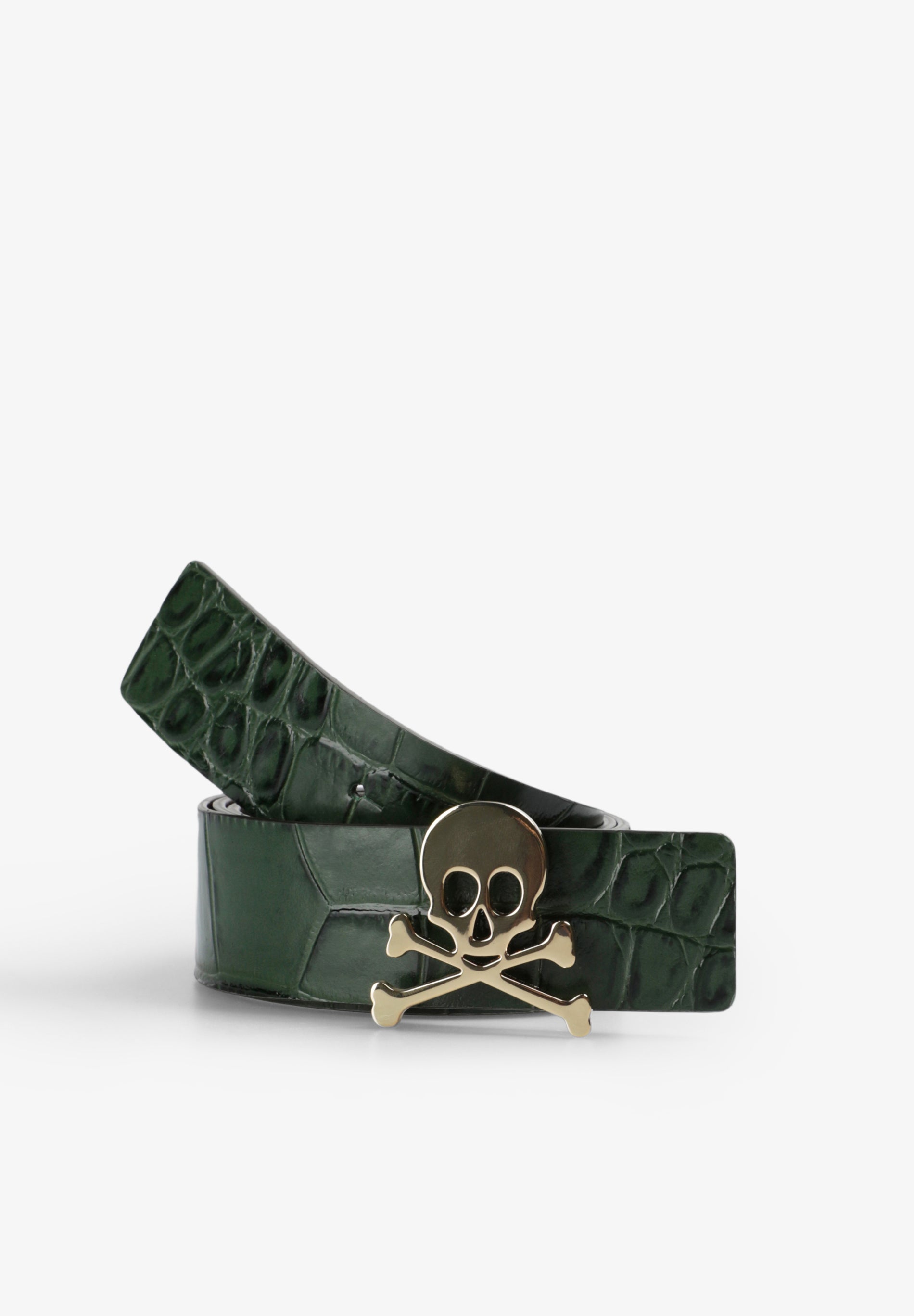 CINTURÓN PIEL REVERSIBLE CALAVERA