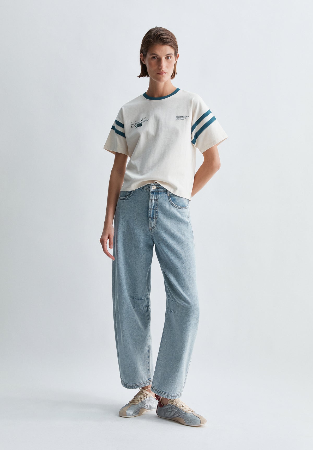 CAMISETA ESTAMPADA CONTRASTE
