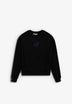 SCSHOULDER PADS EMB SWEATER