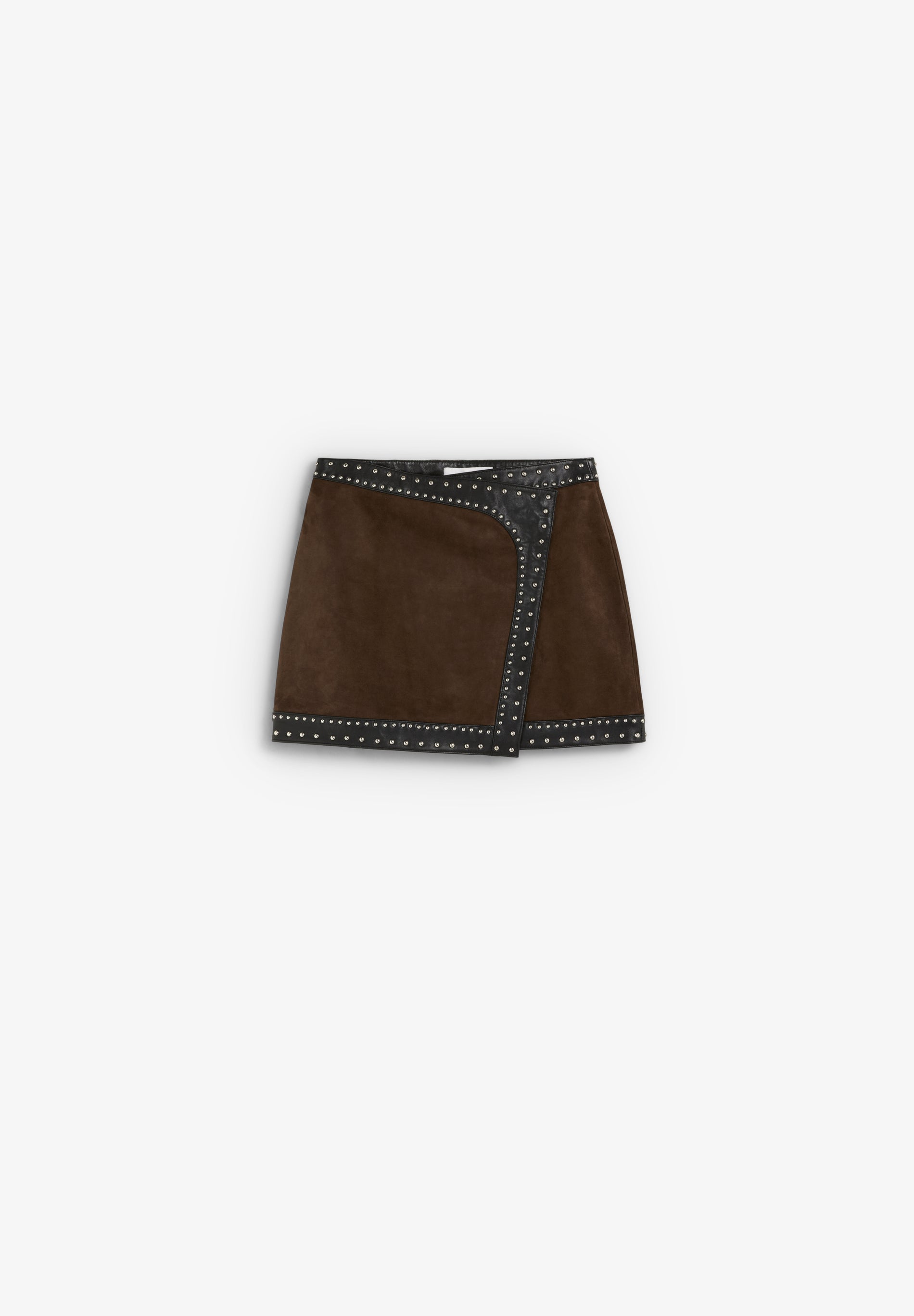 SCSTUDS DUOLEATHER MINI SKIRT