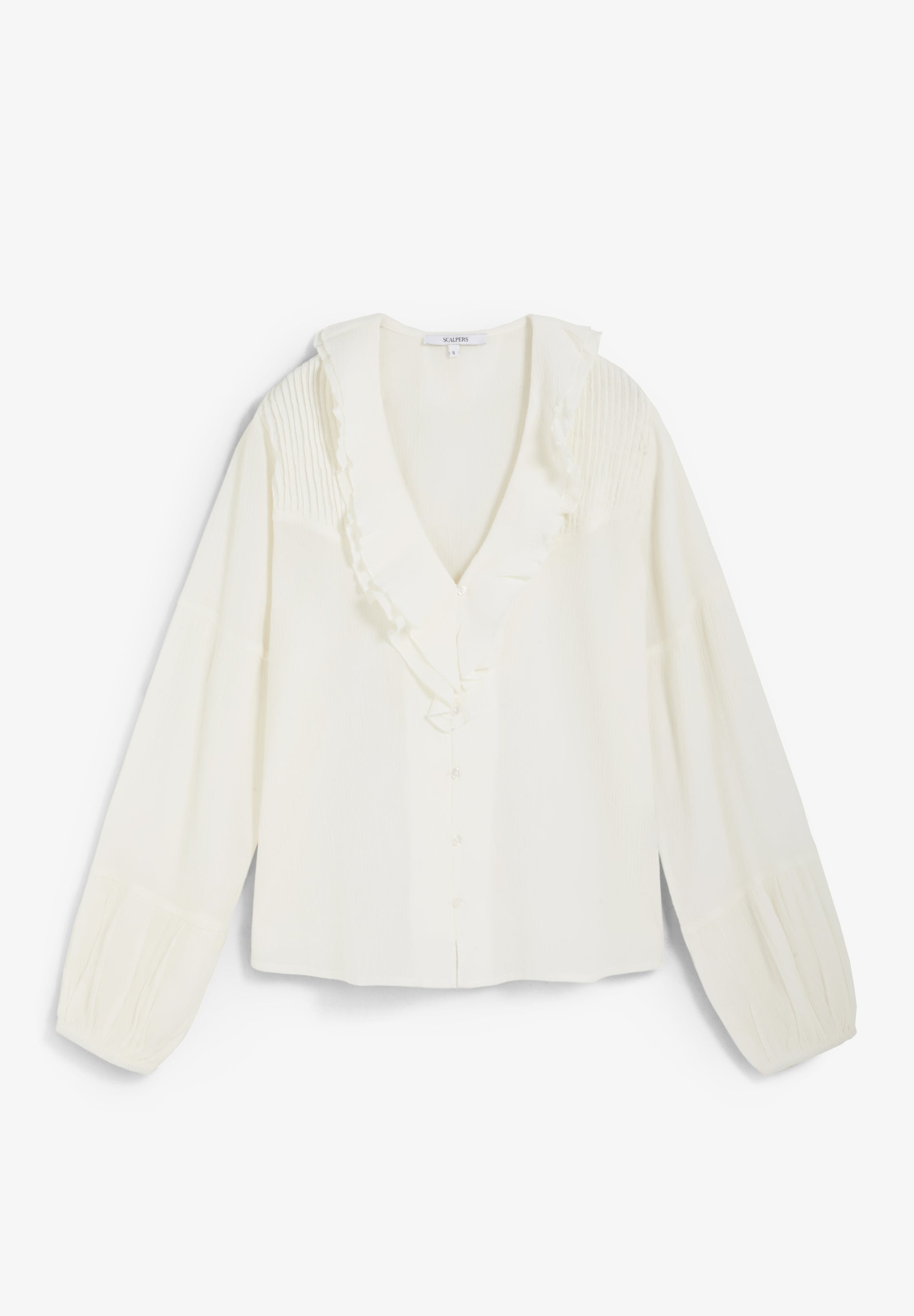 CAMISA PLISADA VOLANTES