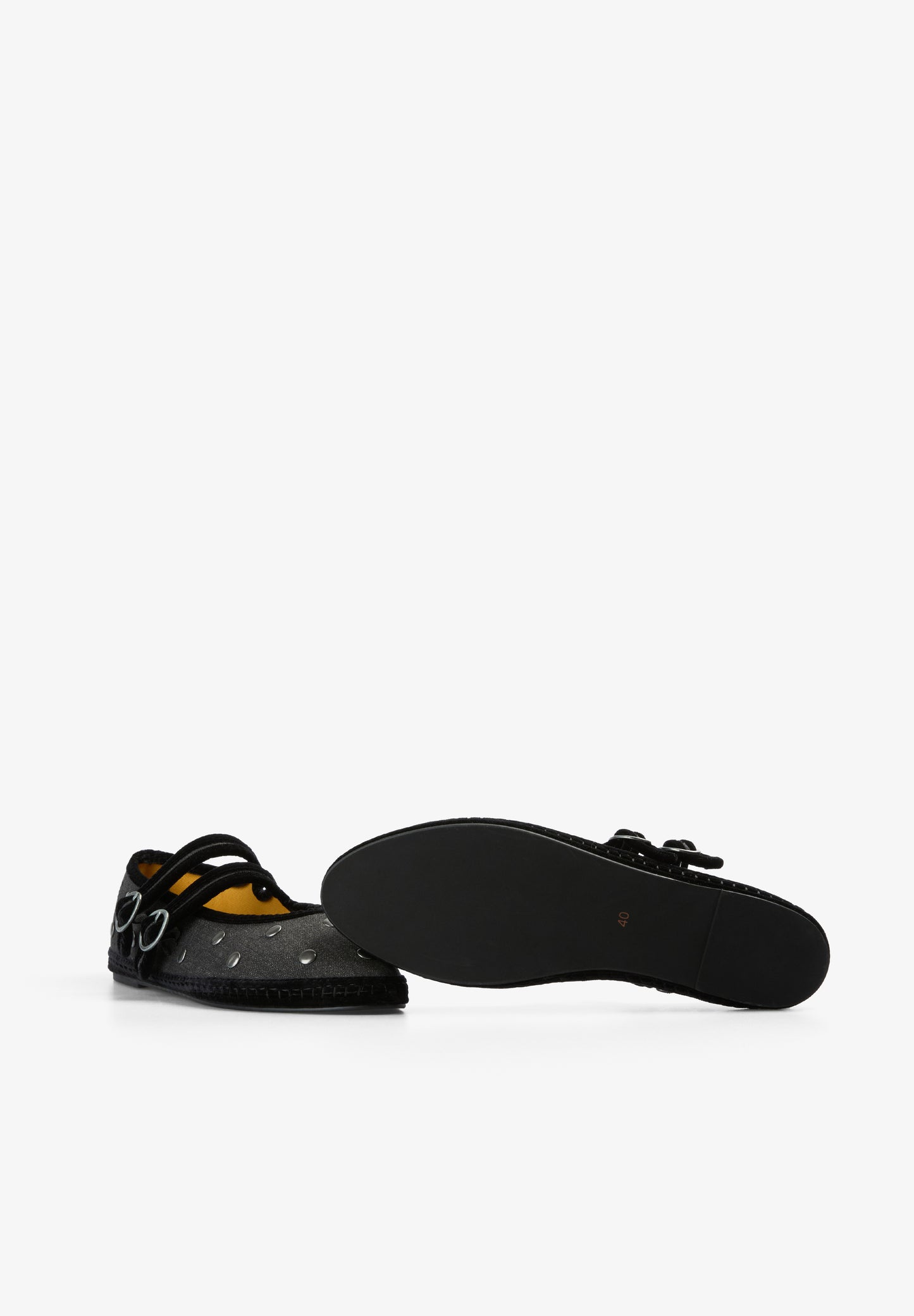 SCDENIMSTUDSDOUBLESTRAP SLIPPER