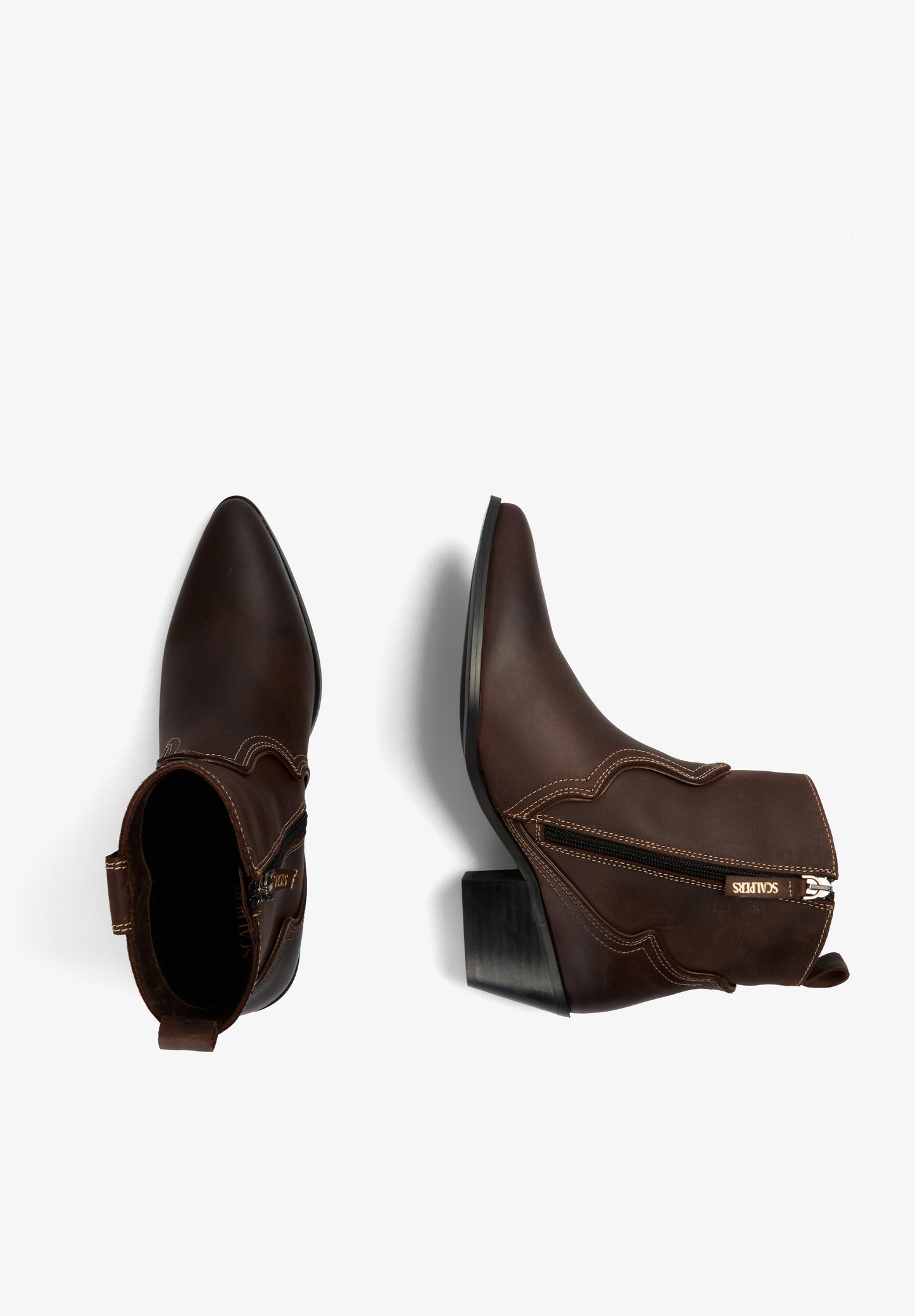 BOTAS BAJAS COWBOY PIEL