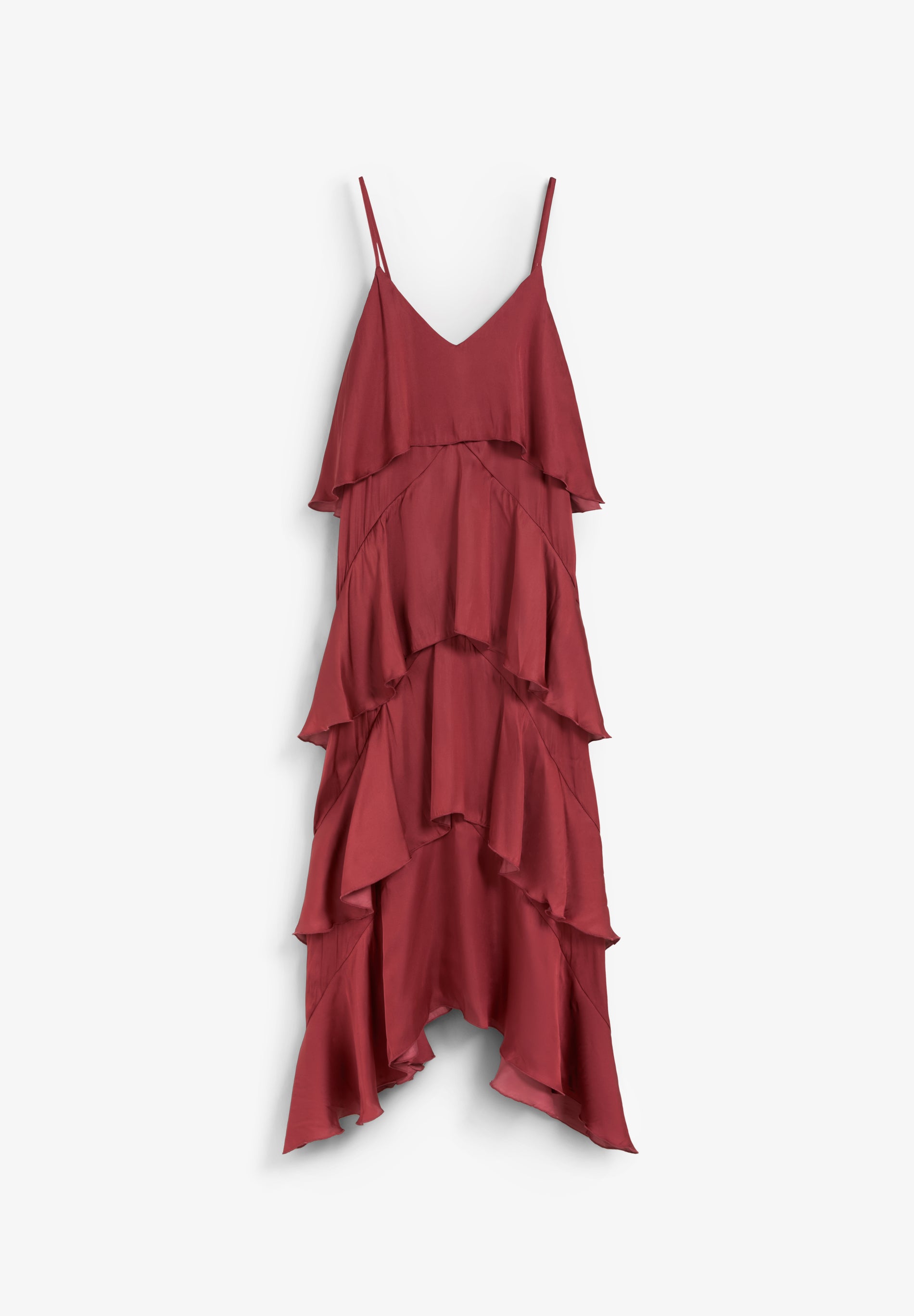 VESTIDO LENCERO VOLANTES