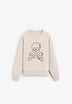 SUDADERA CALAVERA ESTAMPADA