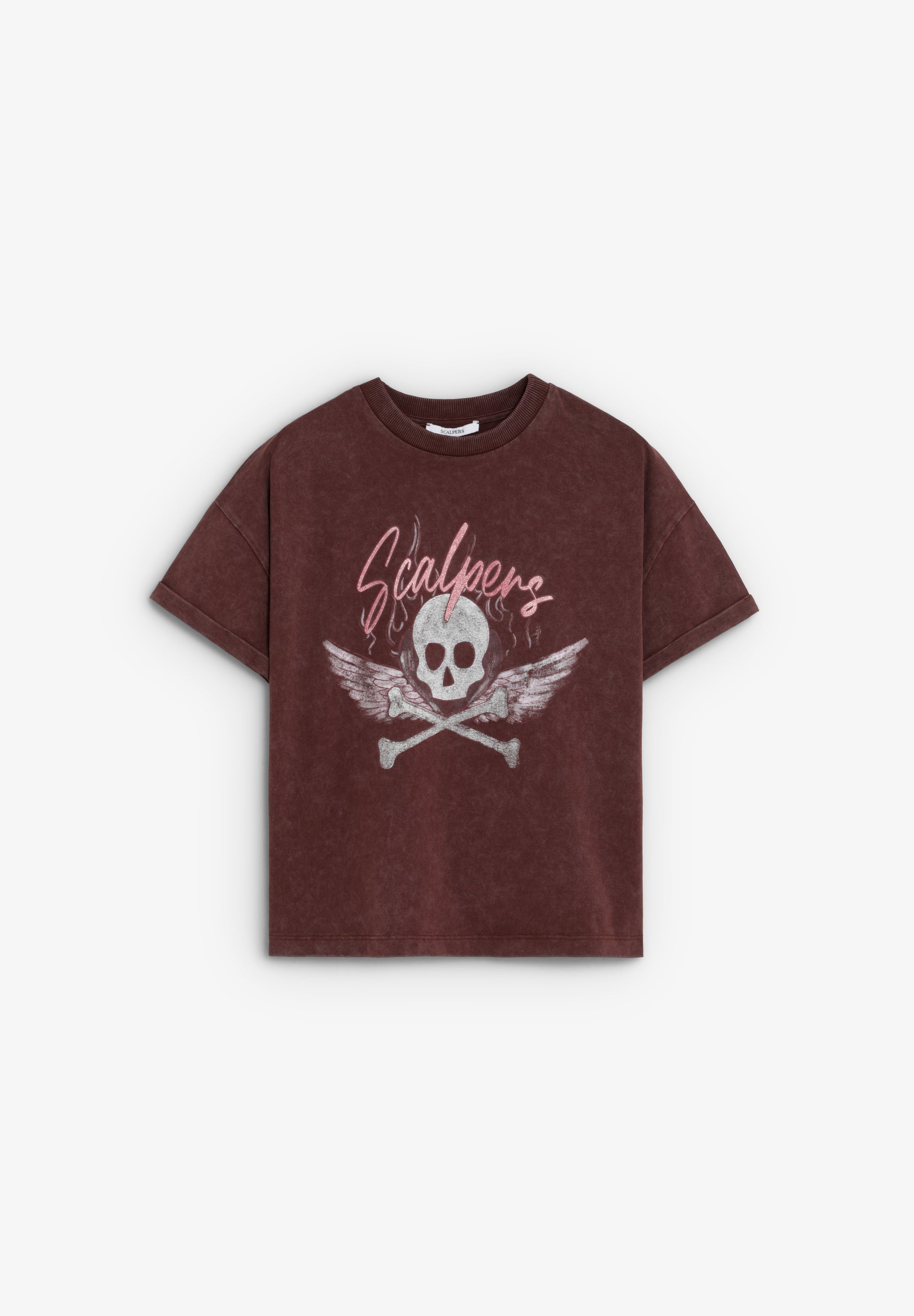 CAMISETA LAVADA ESTAMPADA
