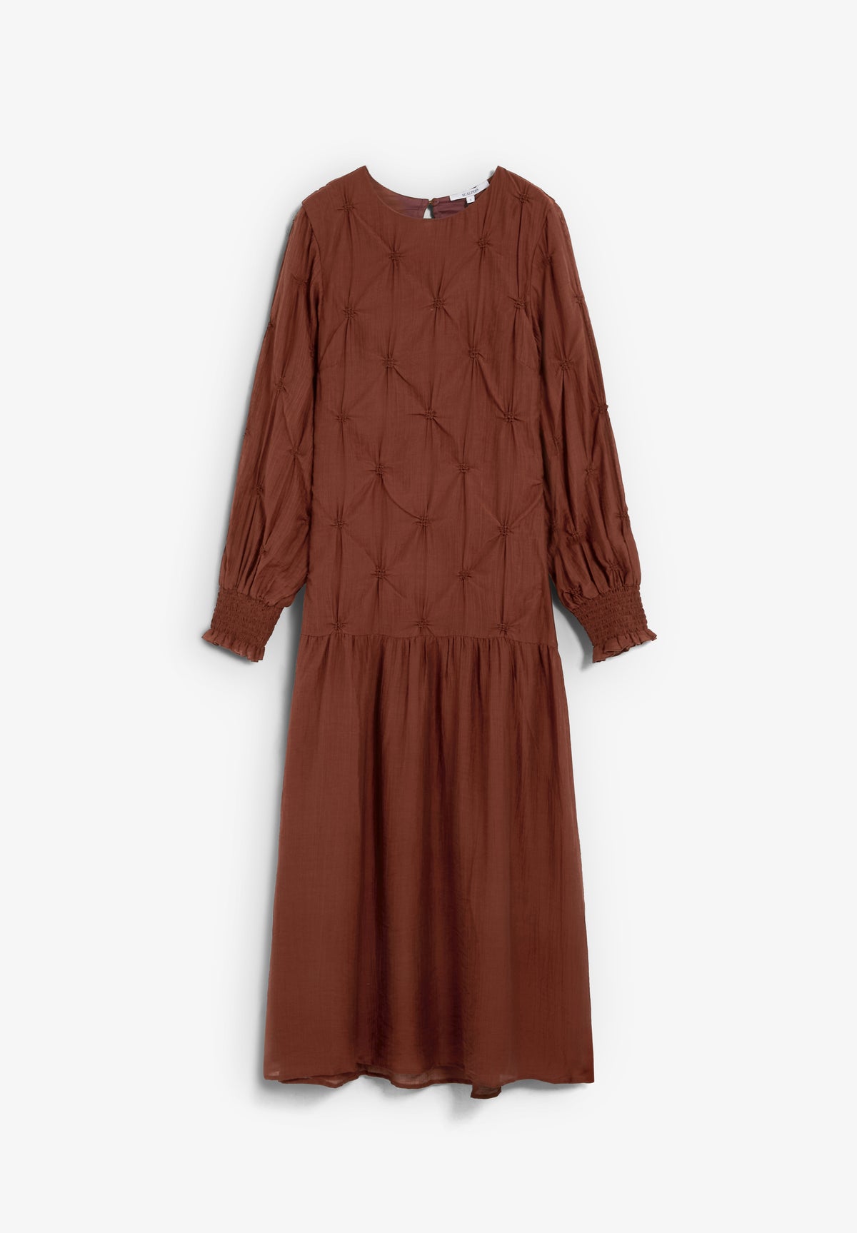 VESTIDO MANGA LARGA FRUNCES