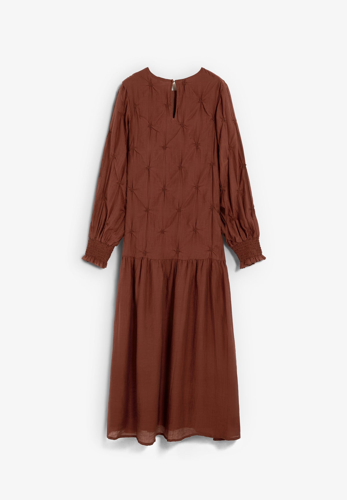 VESTIDO MANGA LARGA FRUNCES