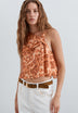 TOP DRAPEADO ANIMAL PRINT
