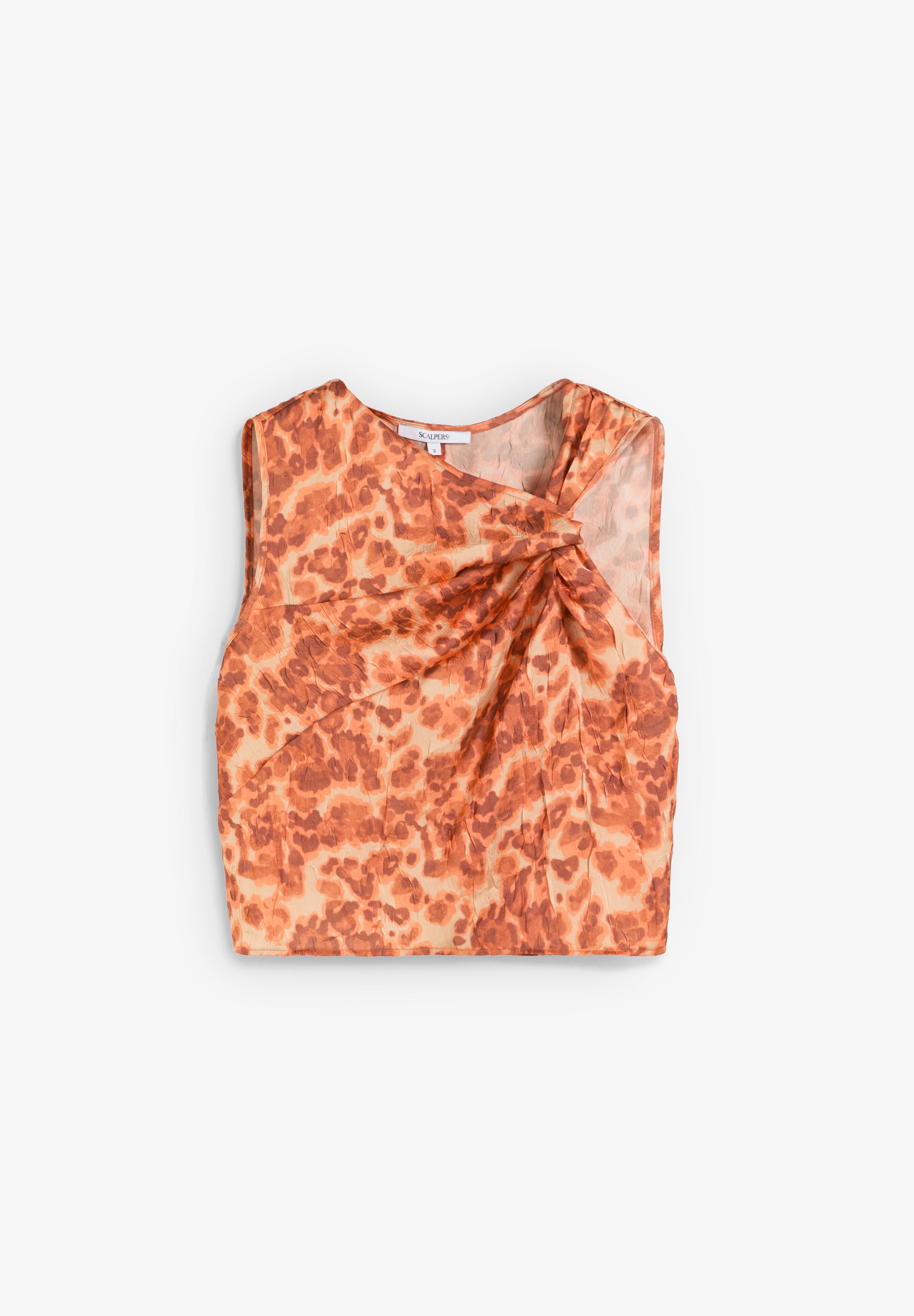 TOP DRAPEADO ANIMAL PRINT