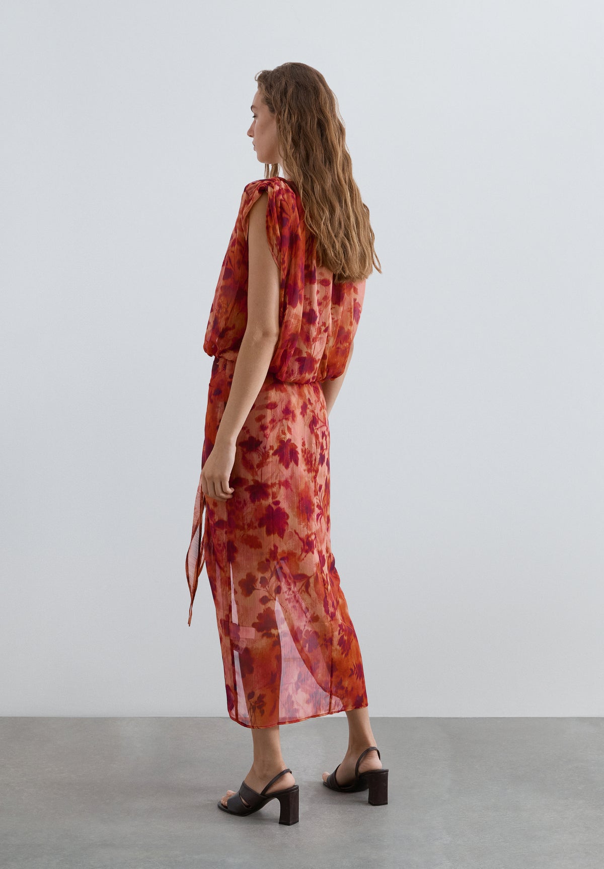 FALDA MIDI ESTAMPADO FLORAL