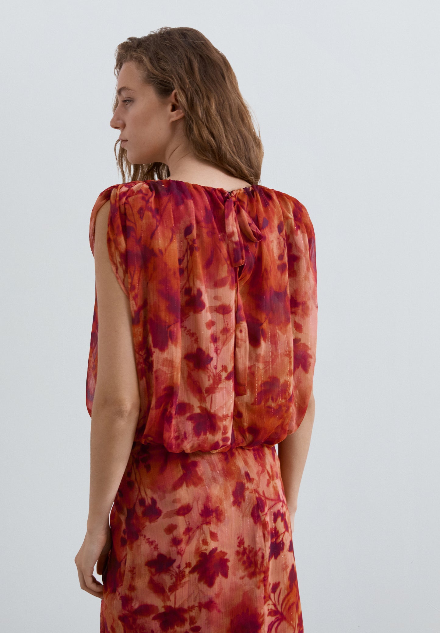 TOP FRUNCIDO ESTAMPADO FLORAL