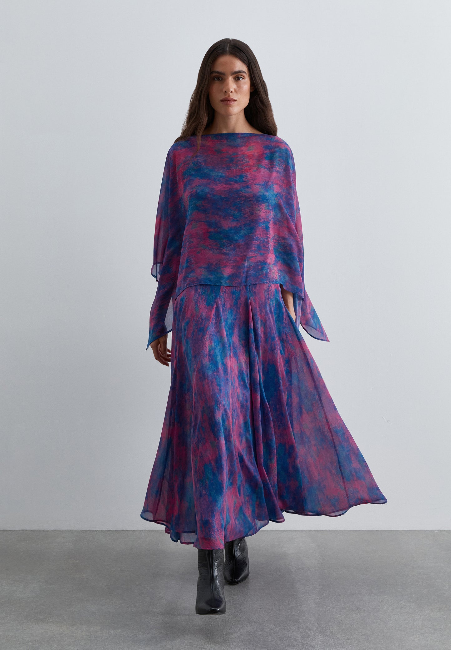 VESTIDO FLUIDO ESTAMPADO