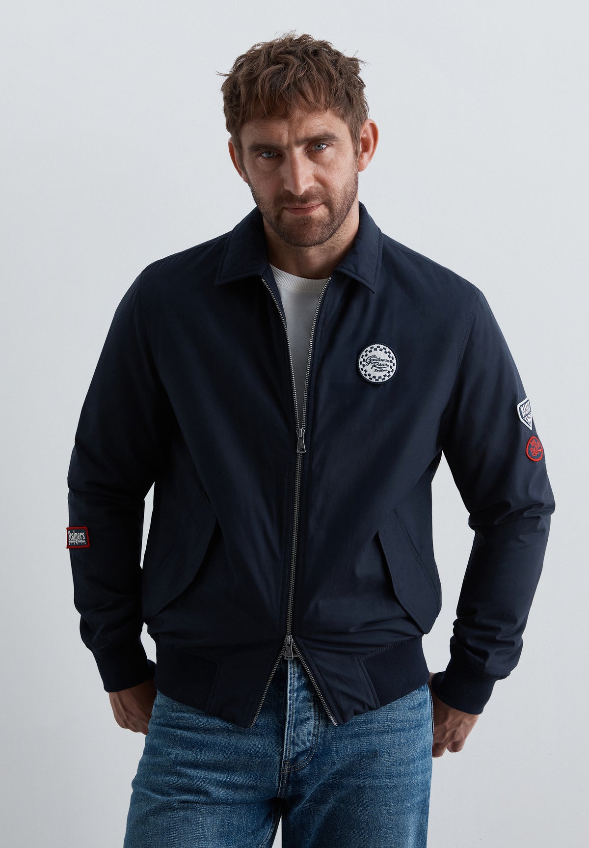 CHAQUETA BOMBER PARCHES