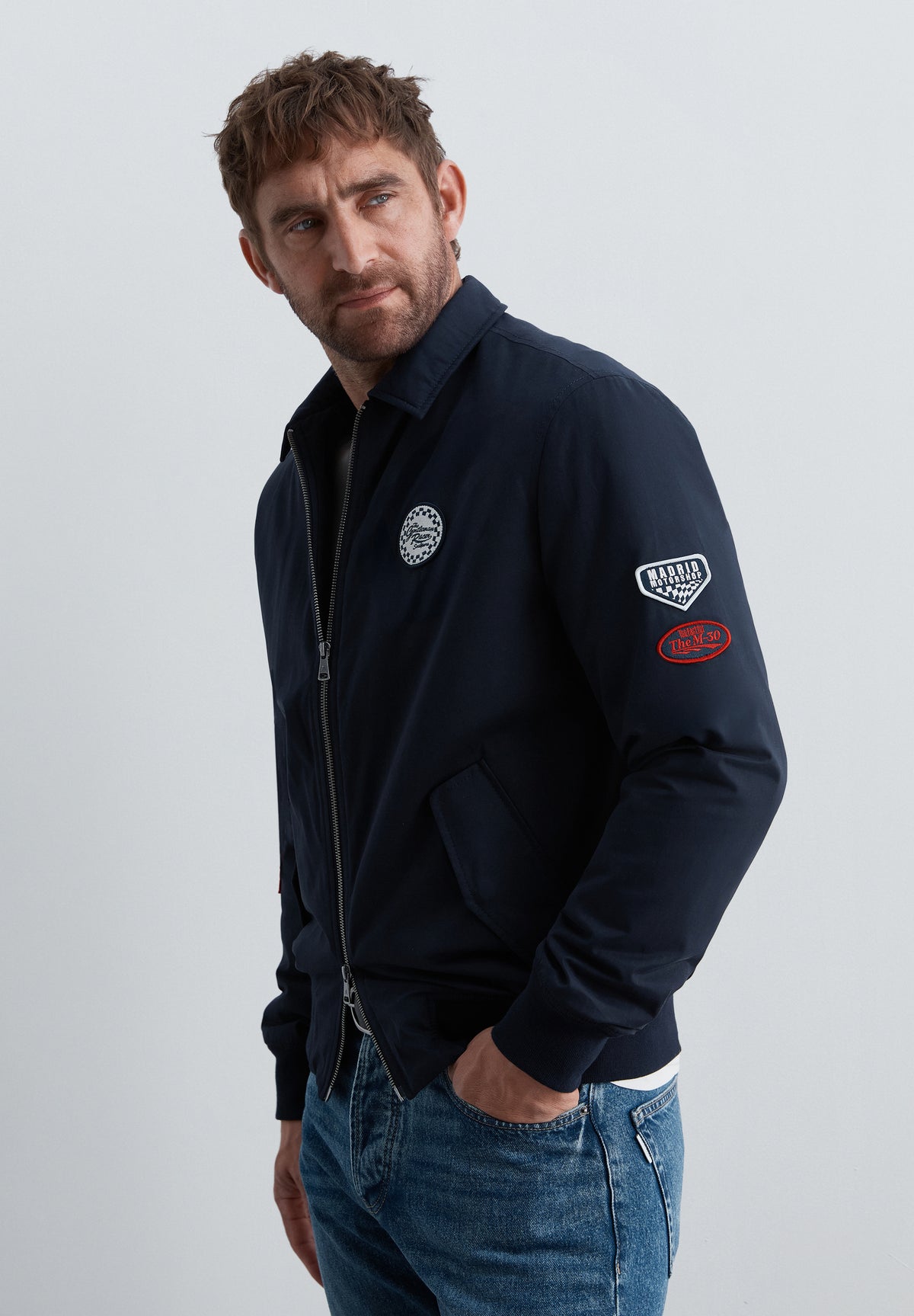 CHAQUETA BOMBER PARCHES