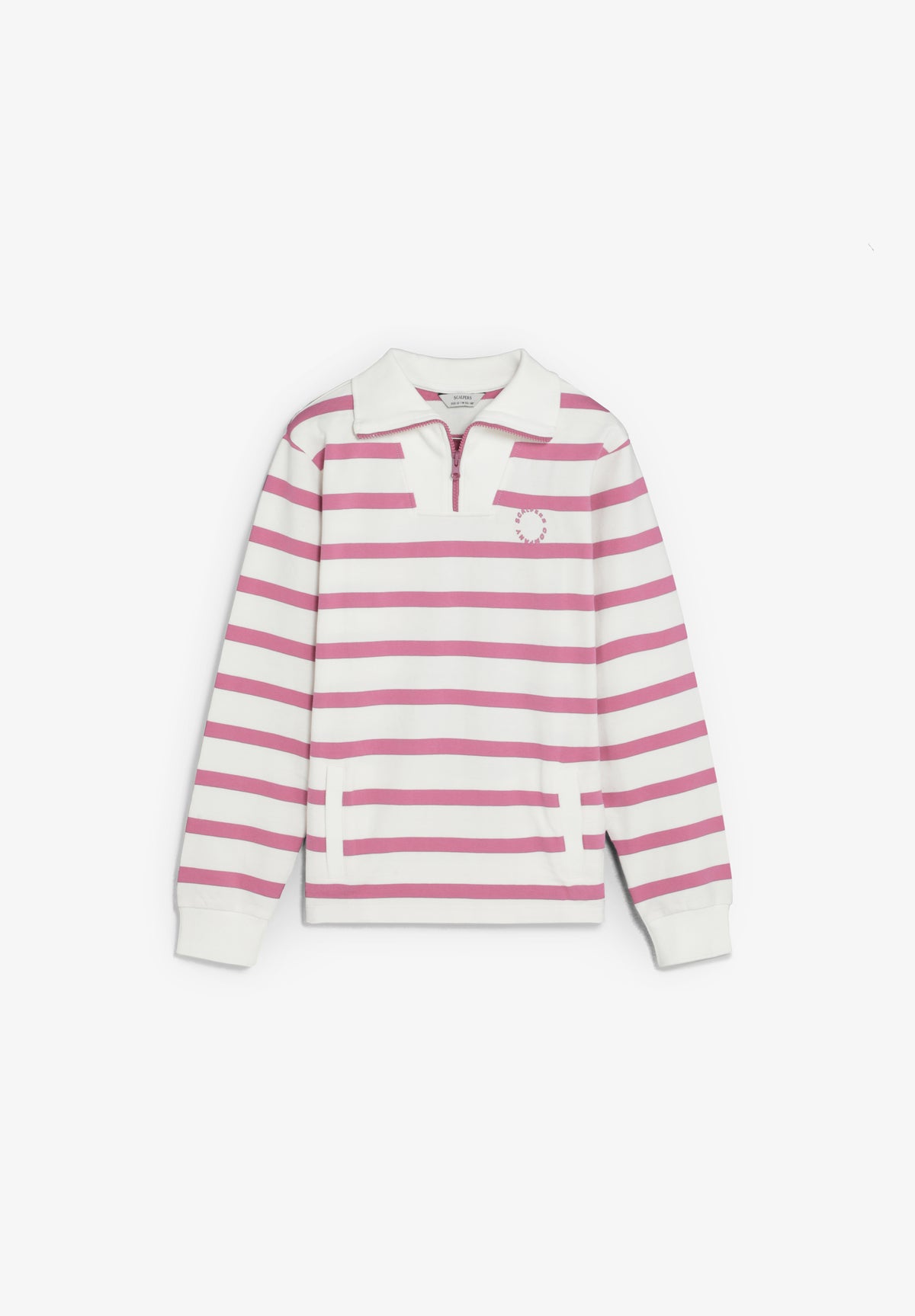 SUDADERA HALF-ZIP RAYAS