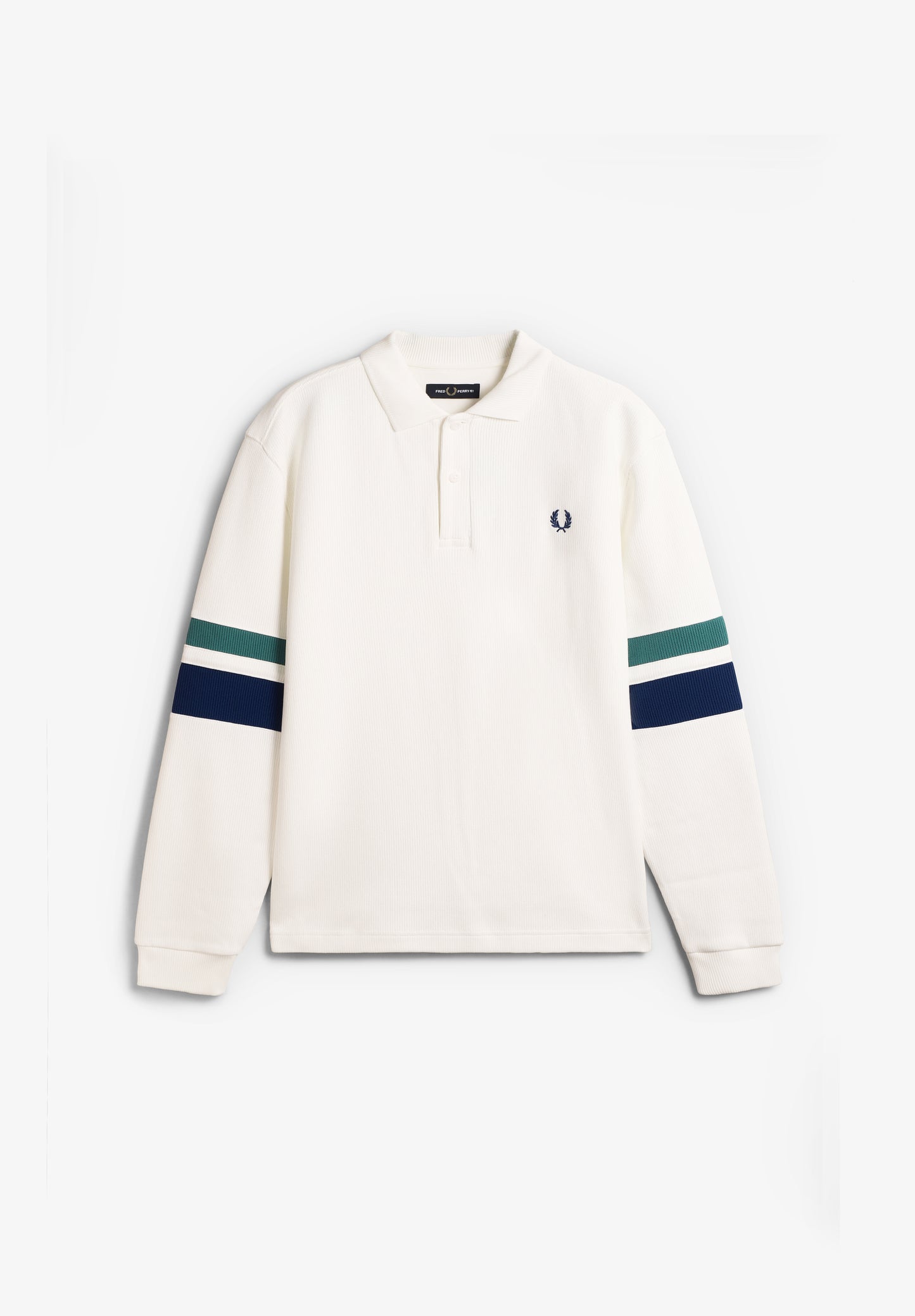 FRED PERRY | TIPPED SLEEVE COLLARED SWEAT