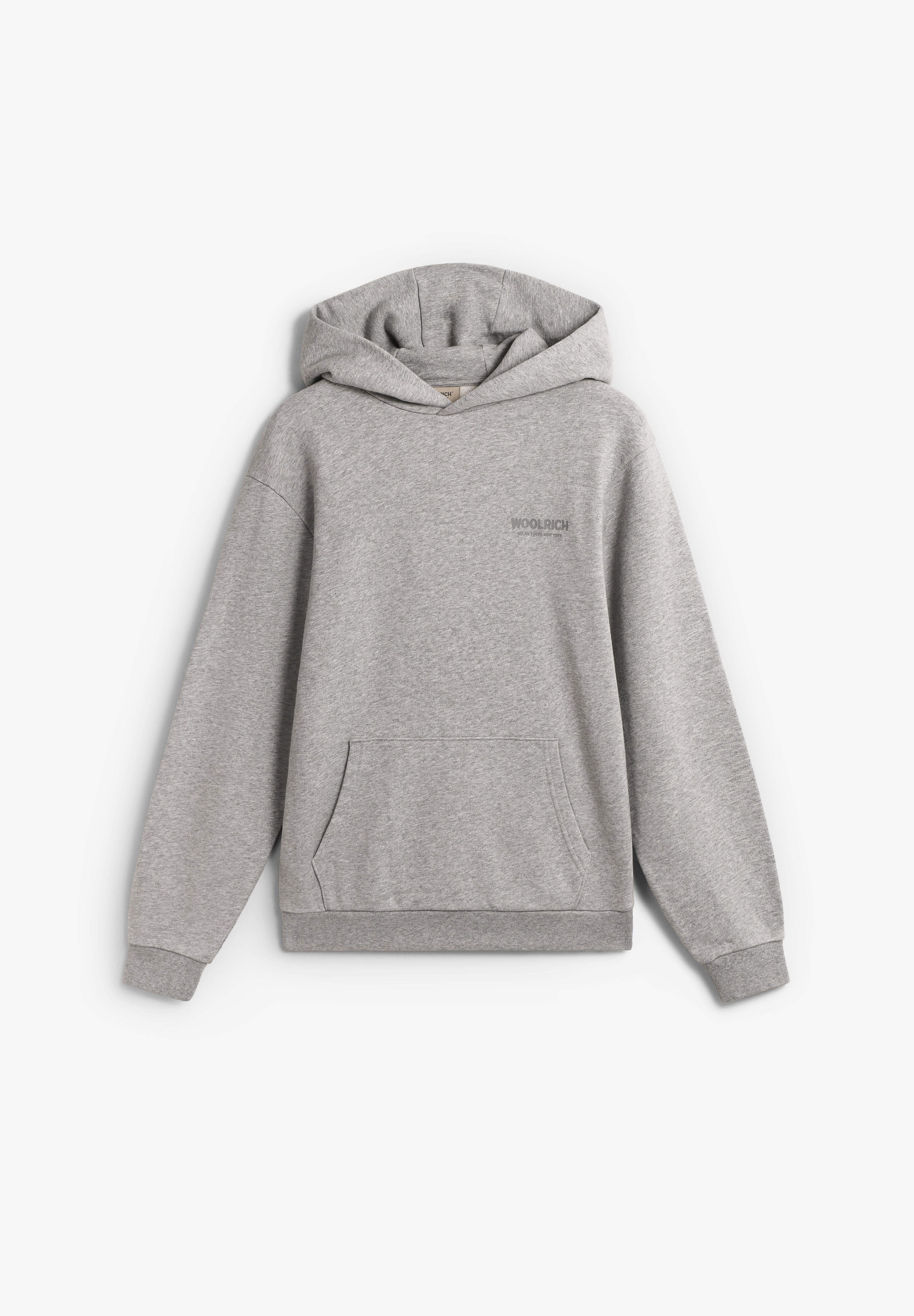 WOOLRICH | SUDADERA CON CAPUCHA MACRO LOGO