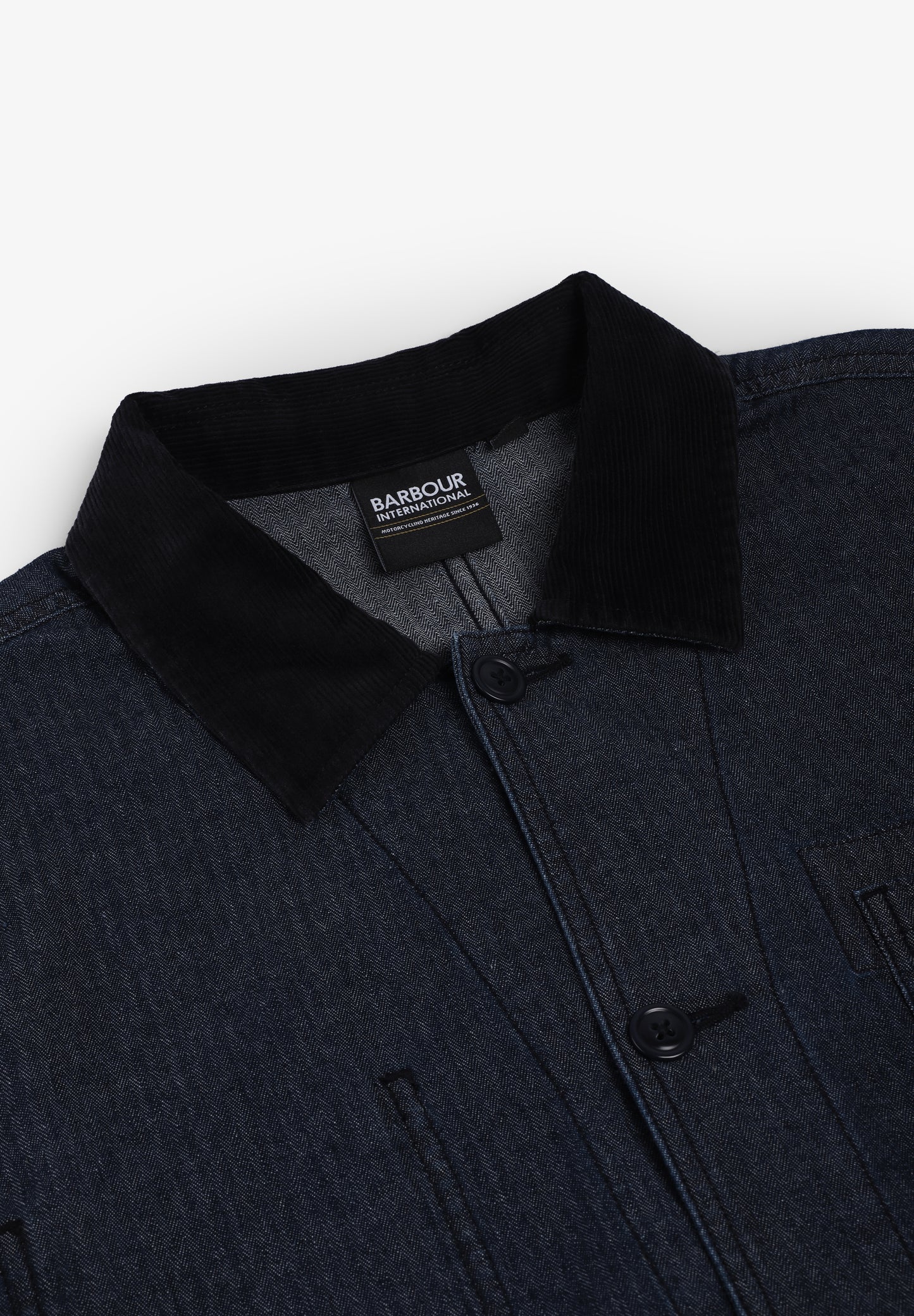 BARBOUR INTERNATIONAL | SOBRECAMISA DENIM PILIGAN HERRINGBONE
