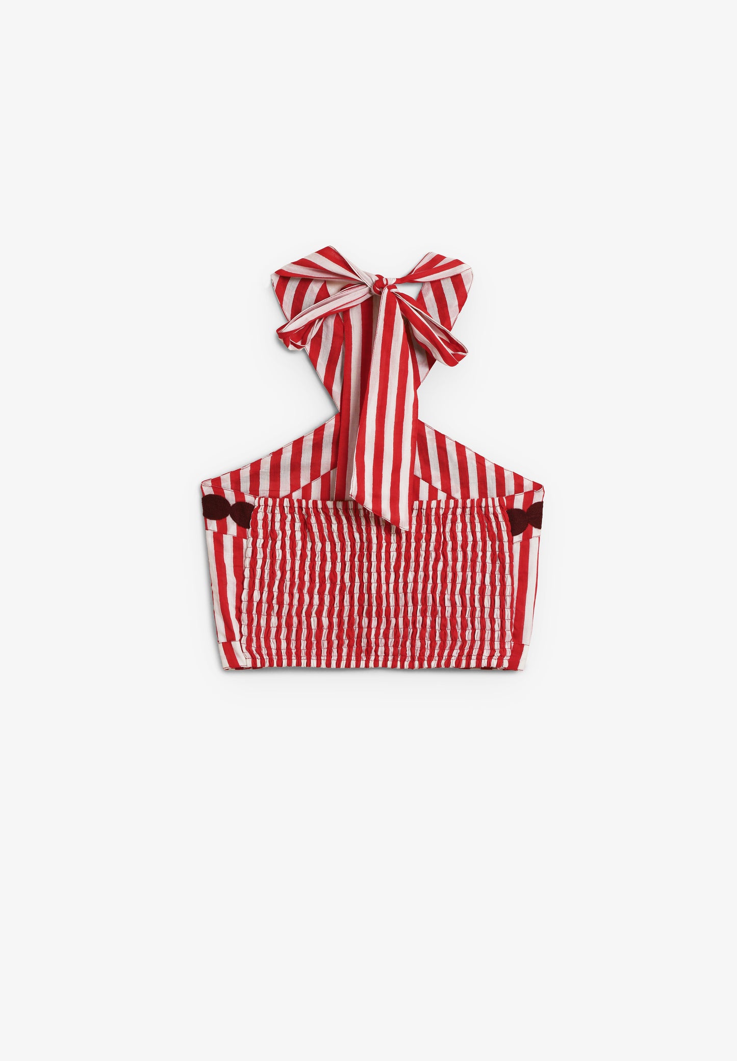BABBAKI | TOP HALTER BORDADO RUBY
