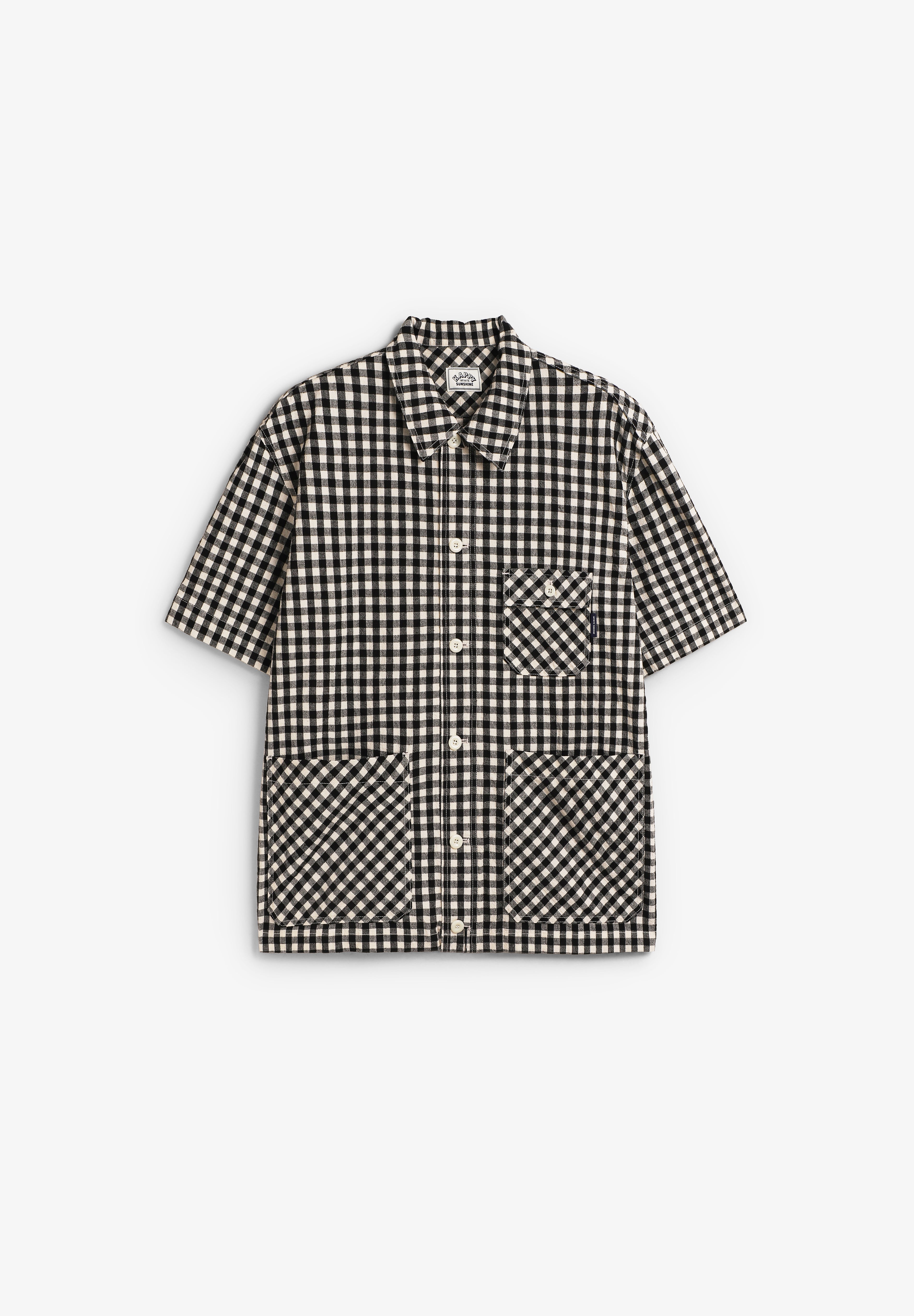 KAPPY | CAMISA GINGHAM CHECK LINEN