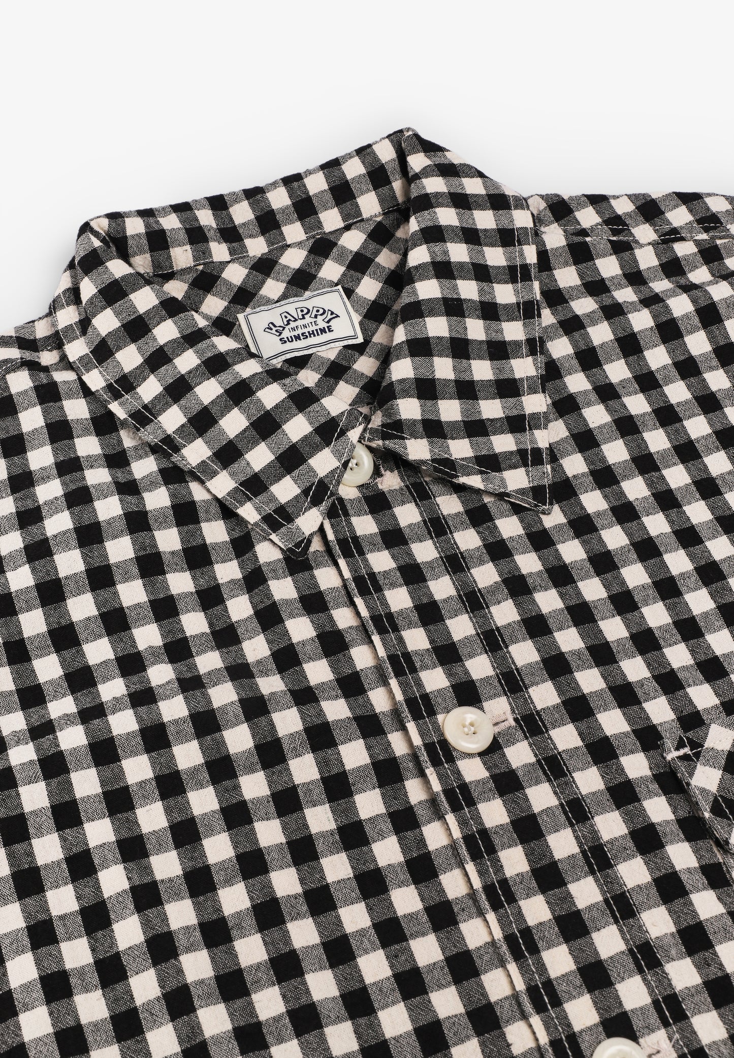 KAPPY | CAMISA GINGHAM CHECK LINEN