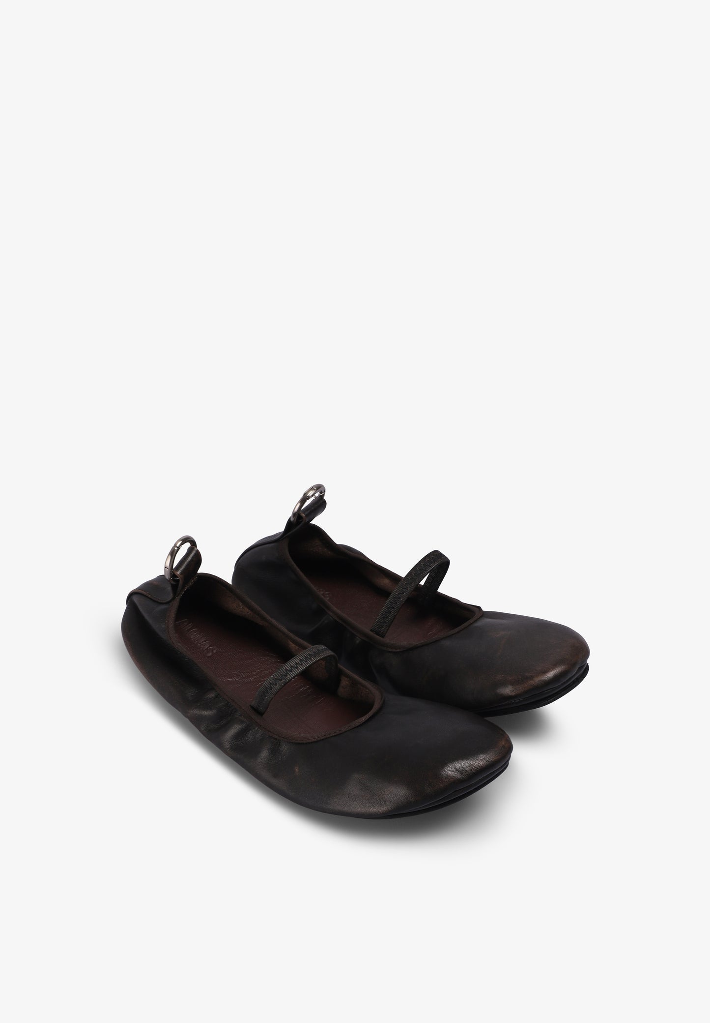 ALOHAS | NAIRA BAREFOOT LEATHER BALLET FLATS
