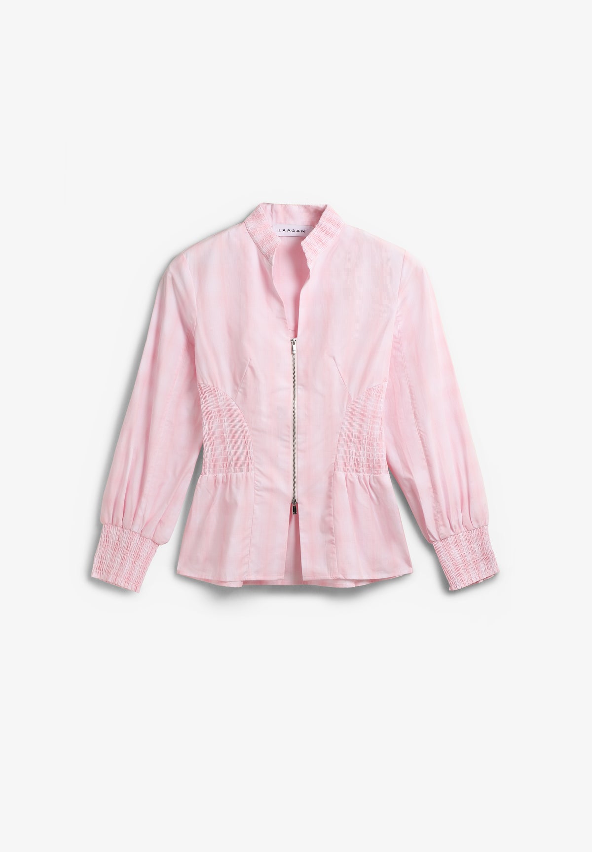 LAAGAM | MINA SQUARED ZIPPERED BLOUSE
