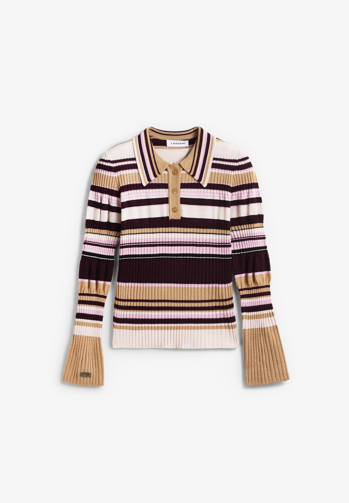LAAGAM | ILYANA STRIPED POLO KNIT