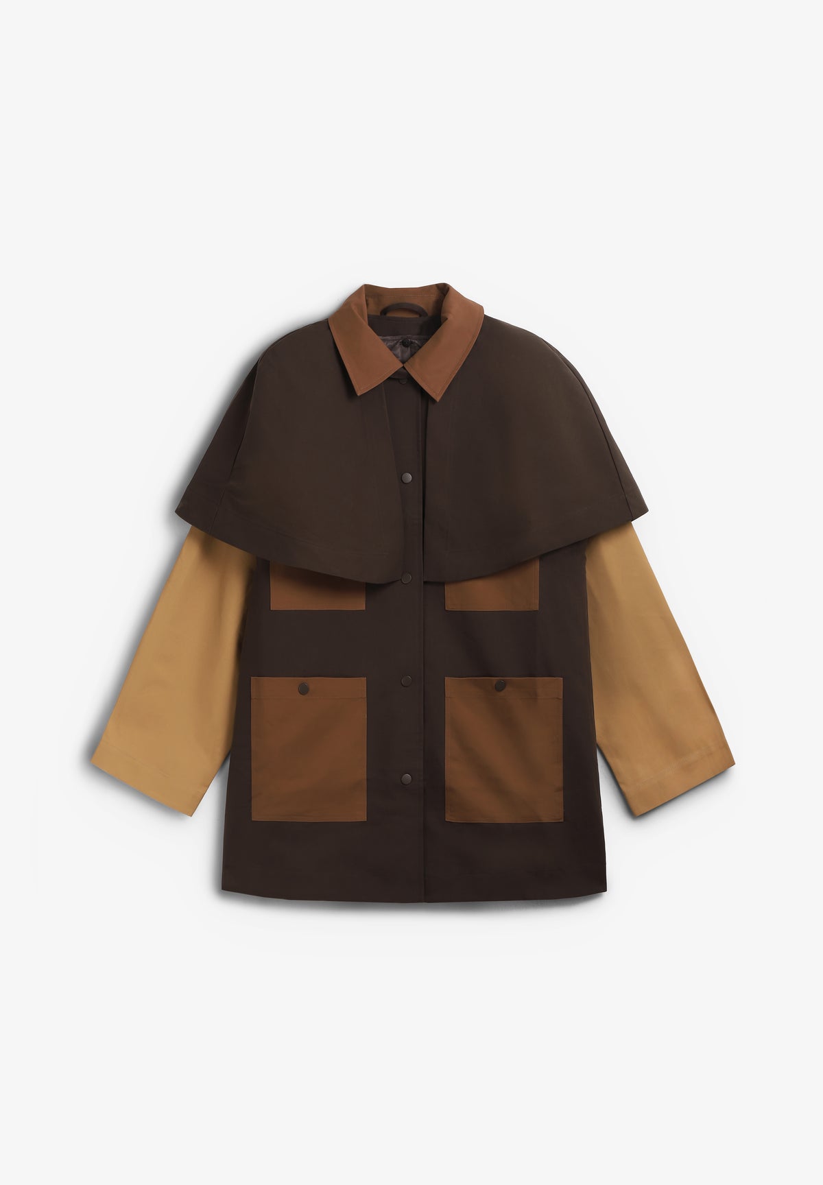 THE TINY BIG SISTER | COLORBLOCK TRENCH COAT