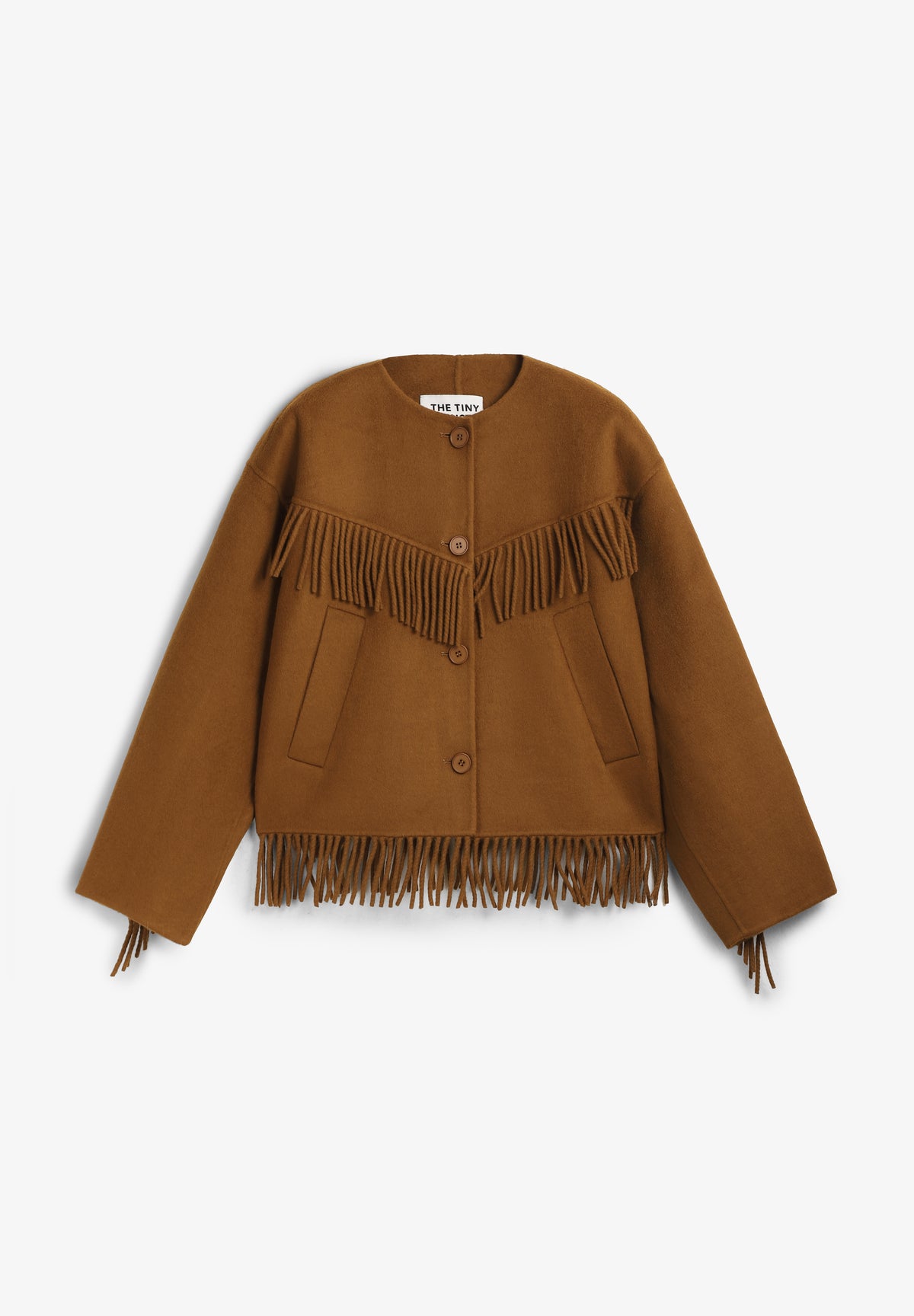 THE TINY BIG SISTER | FRILLS SHORT COAT