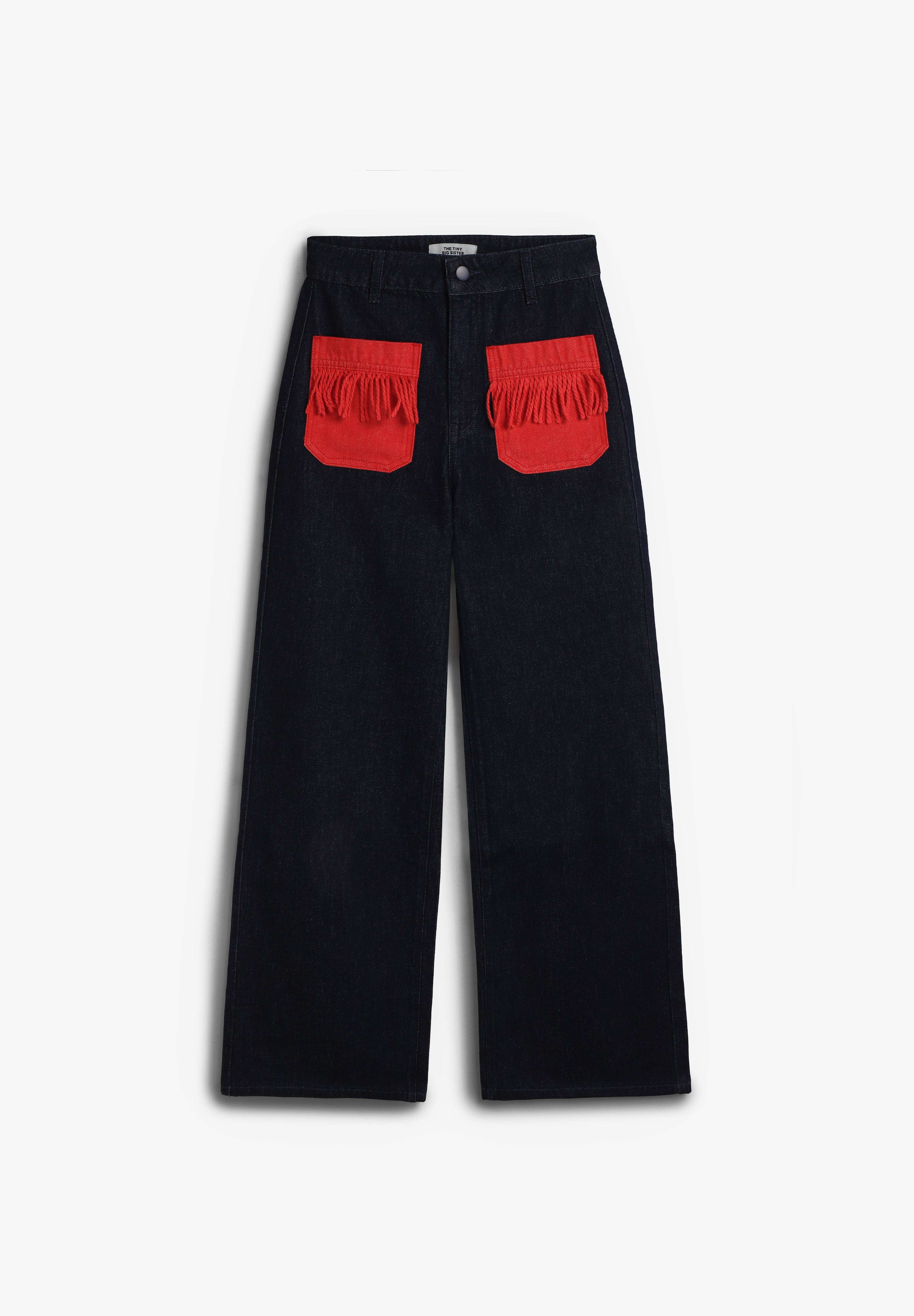 THE TINY BIG SISTER | BICOLOR JEANS