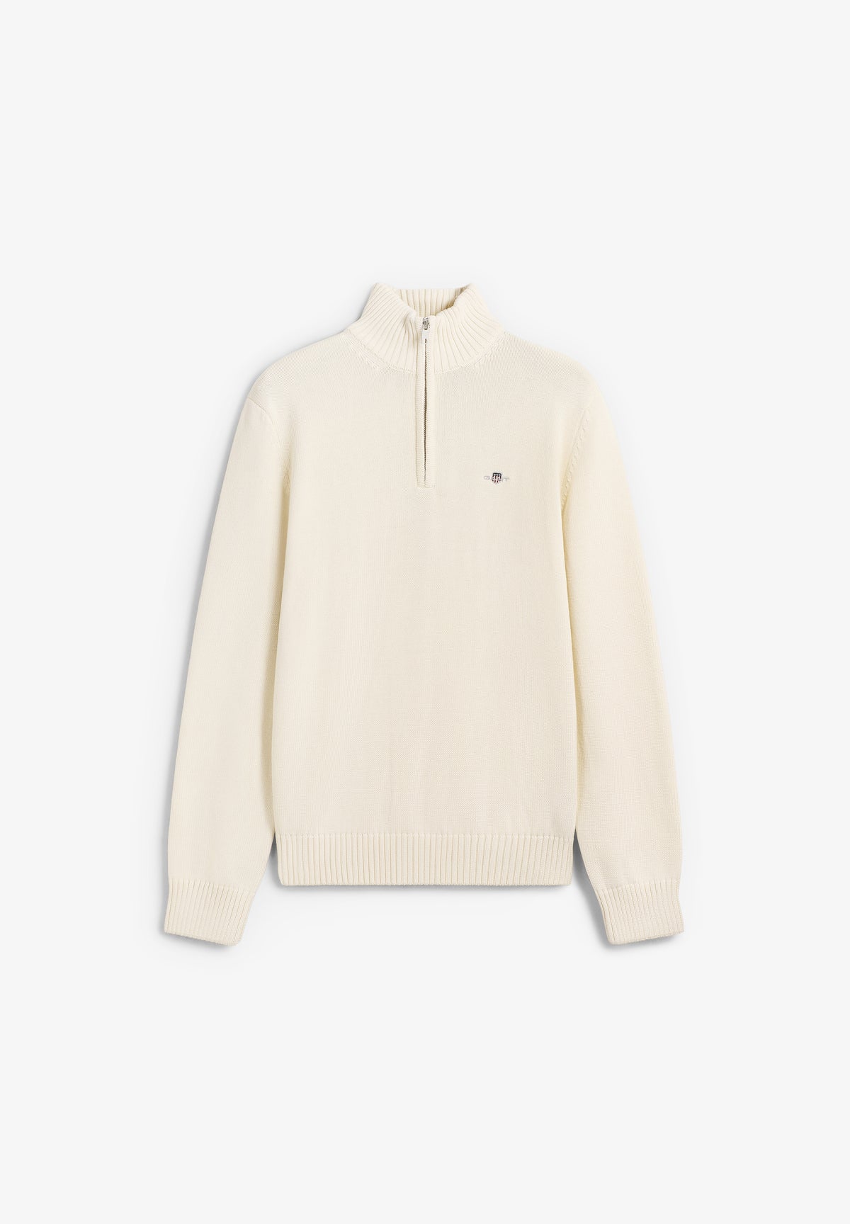 GANT | COTTON KNIT HALF-ZIP SWEATER