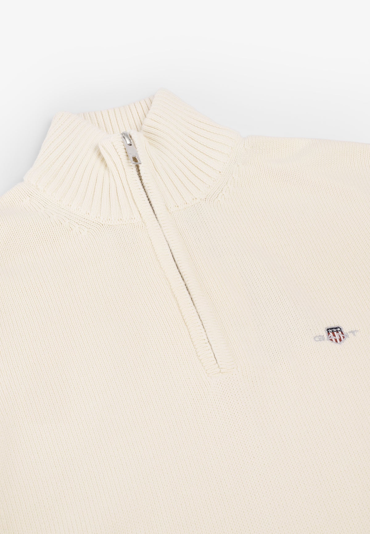 GANT | COTTON KNIT HALF-ZIP SWEATER
