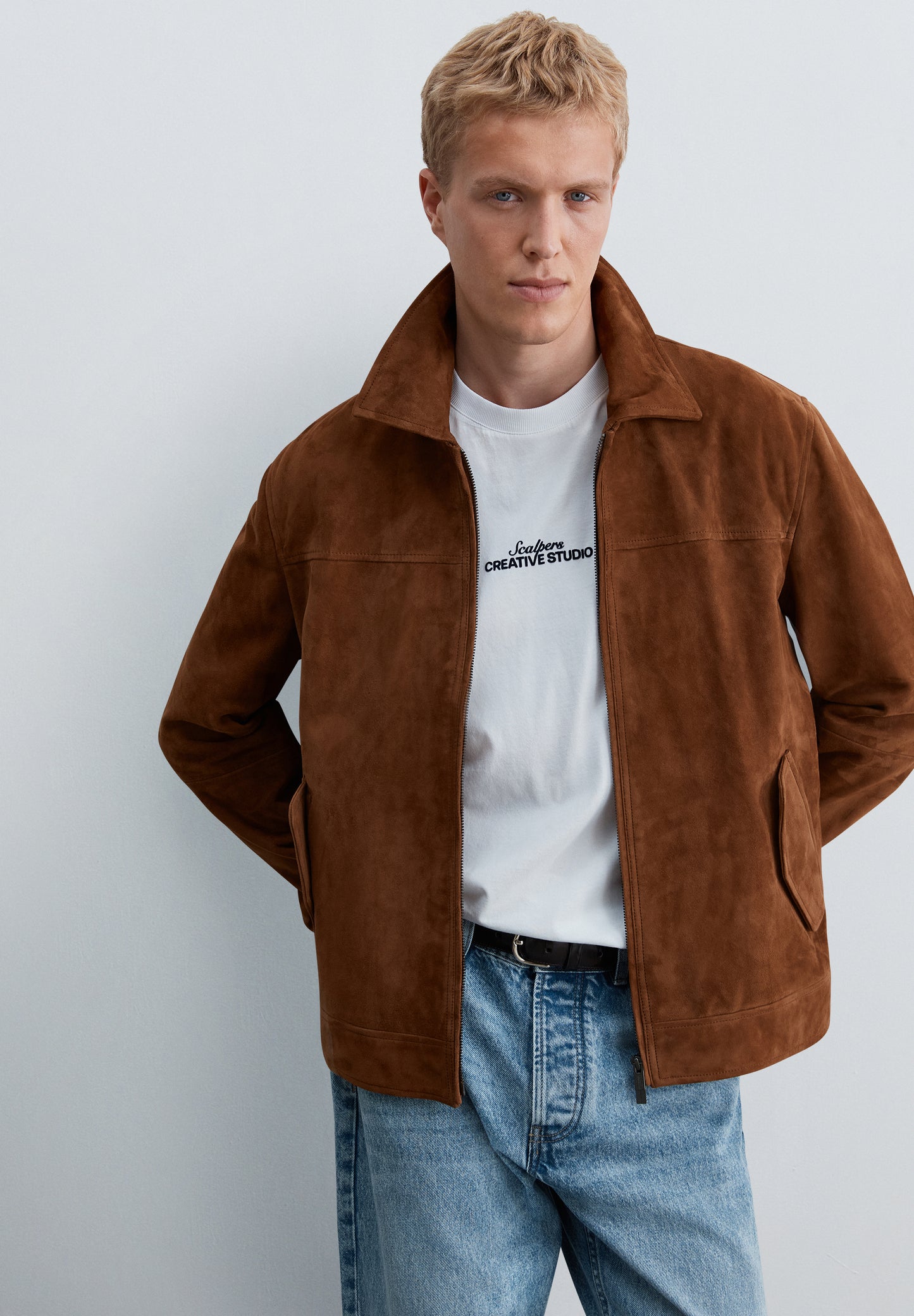 CHAQUETA ANTE BOLSILLOS