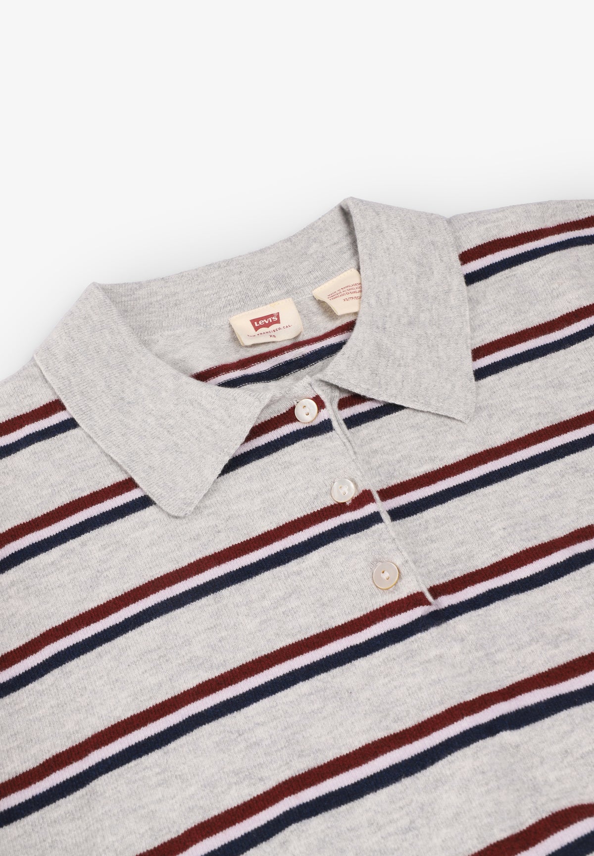 LEVIS | SUPER SOFT LS POLO JADE STRIPE