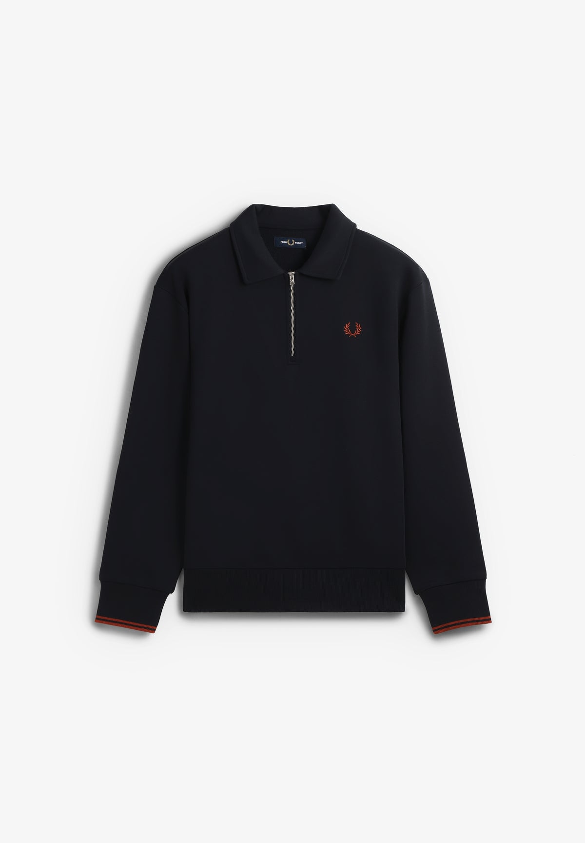 FRED PERRY | SUDADERA HALF ZIP COLLARED