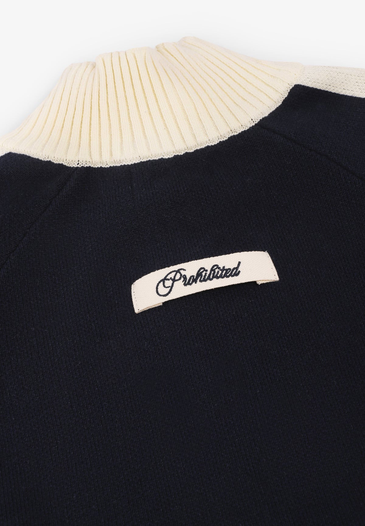PROHIBITED | LETTERMAN KNIT JACKET