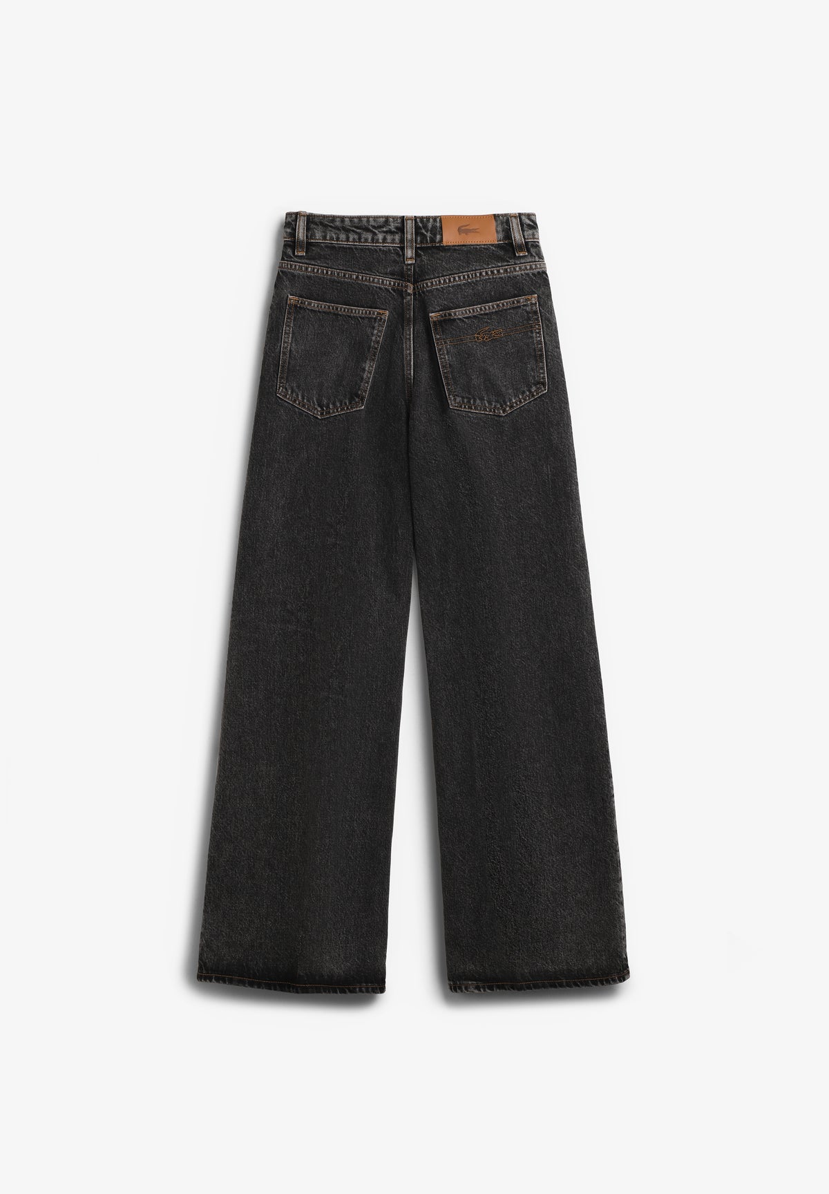 LACOSTE | PANTALON DENIM WIDE FIT MUJER