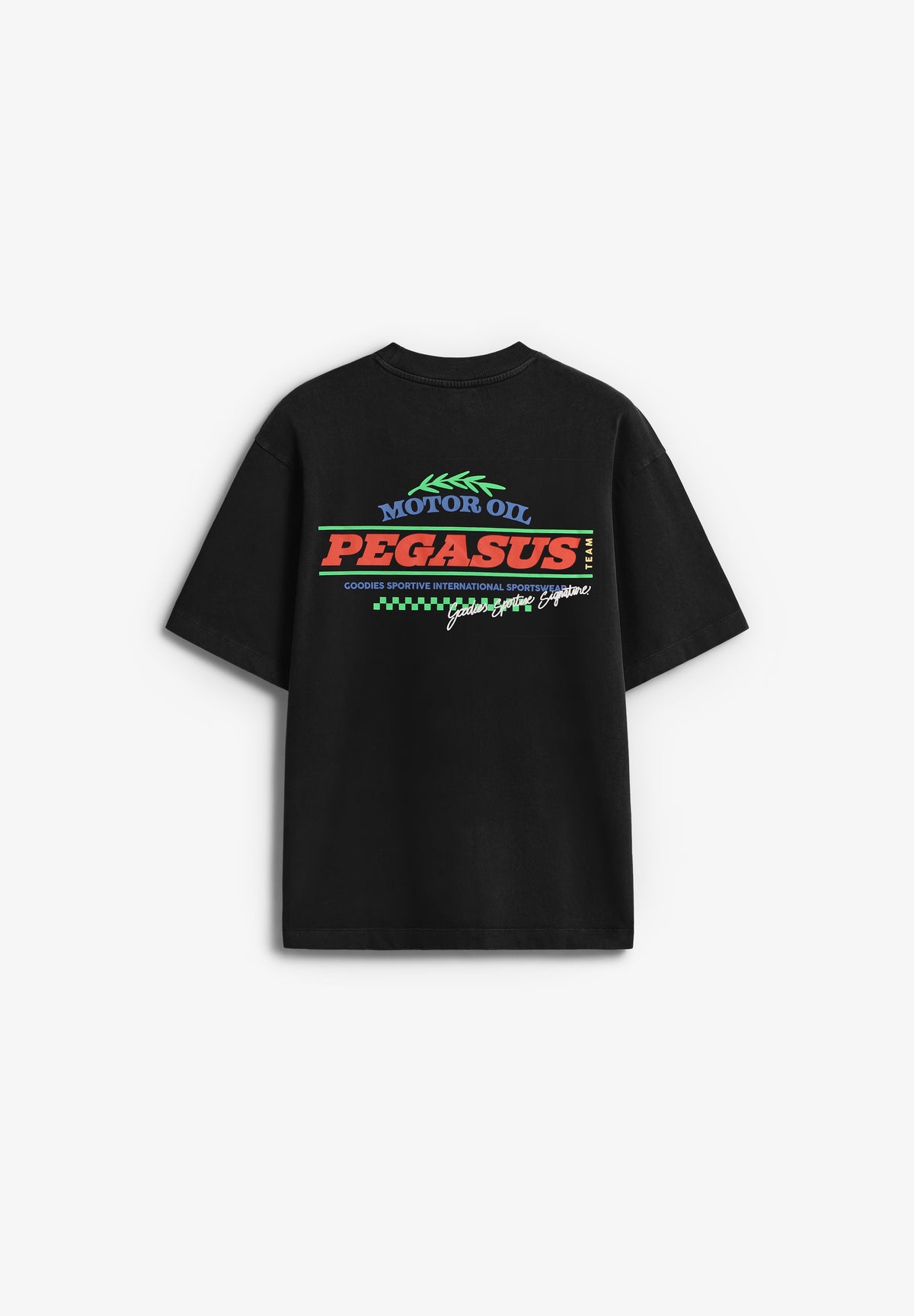 GOODIES SPORTIVE | MOTOR OIL BLACK TEE