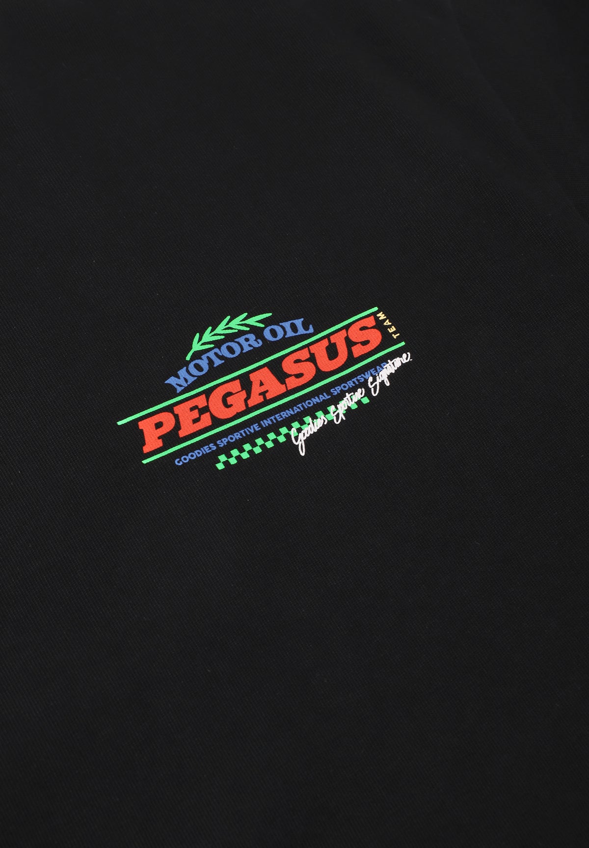 GOODIES SPORTIVE | MOTOR OIL BLACK TEE