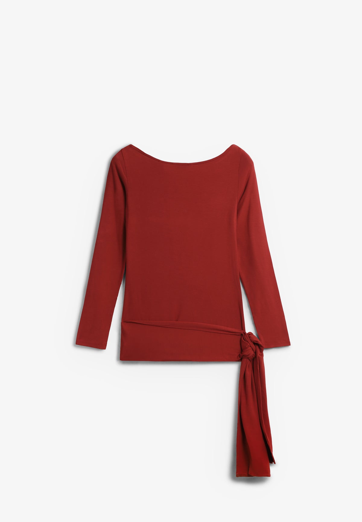 THINKING MU | PALE RED GIULIA TOP