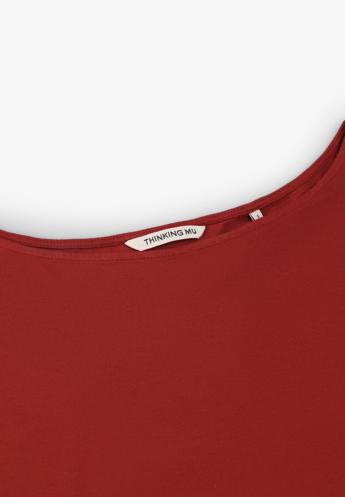 THINKING MU | PALE RED GIULIA TOP