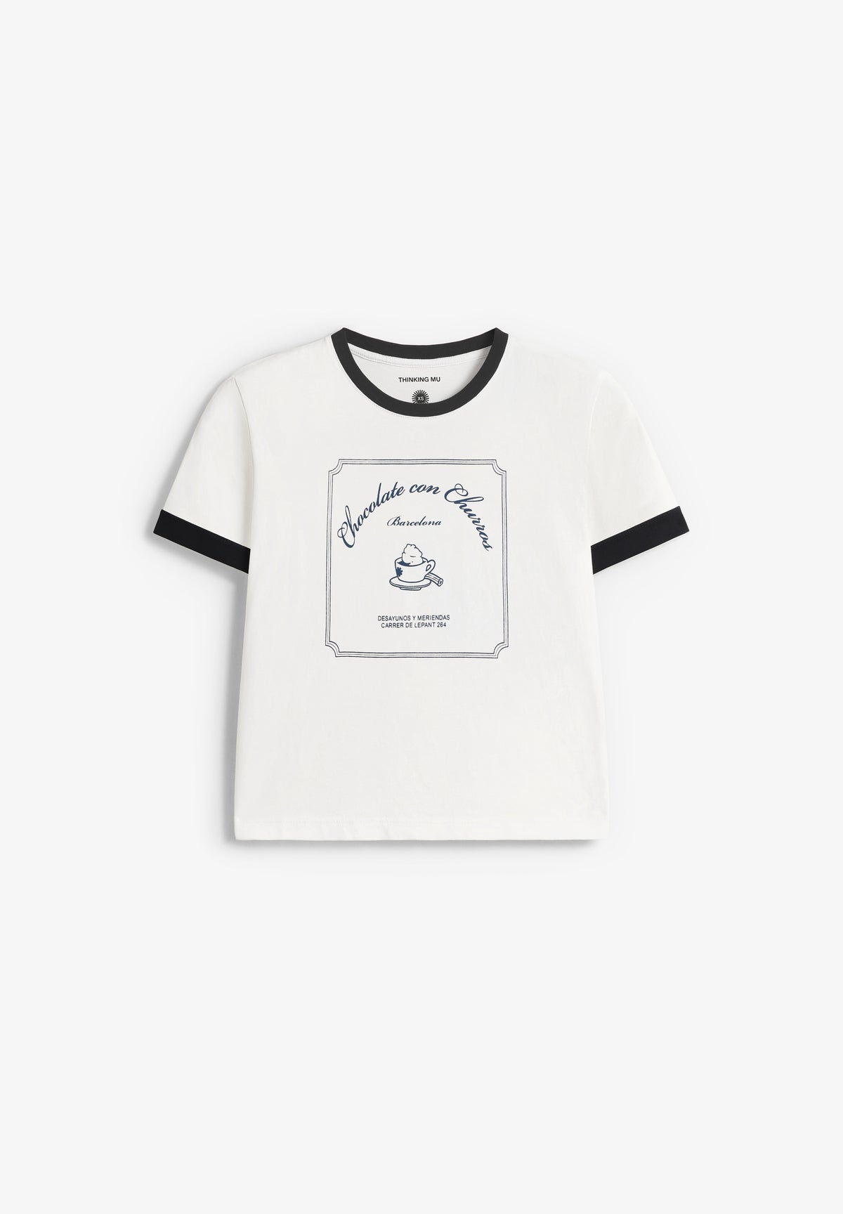 THINKING MU | CHURROS WHITE ZOWIE R TEE
