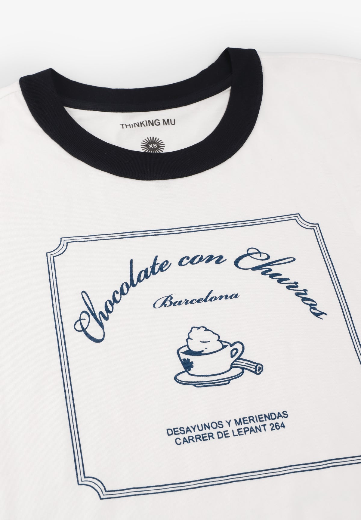 THINKING MU | CHURROS WHITE ZOWIE R TEE
